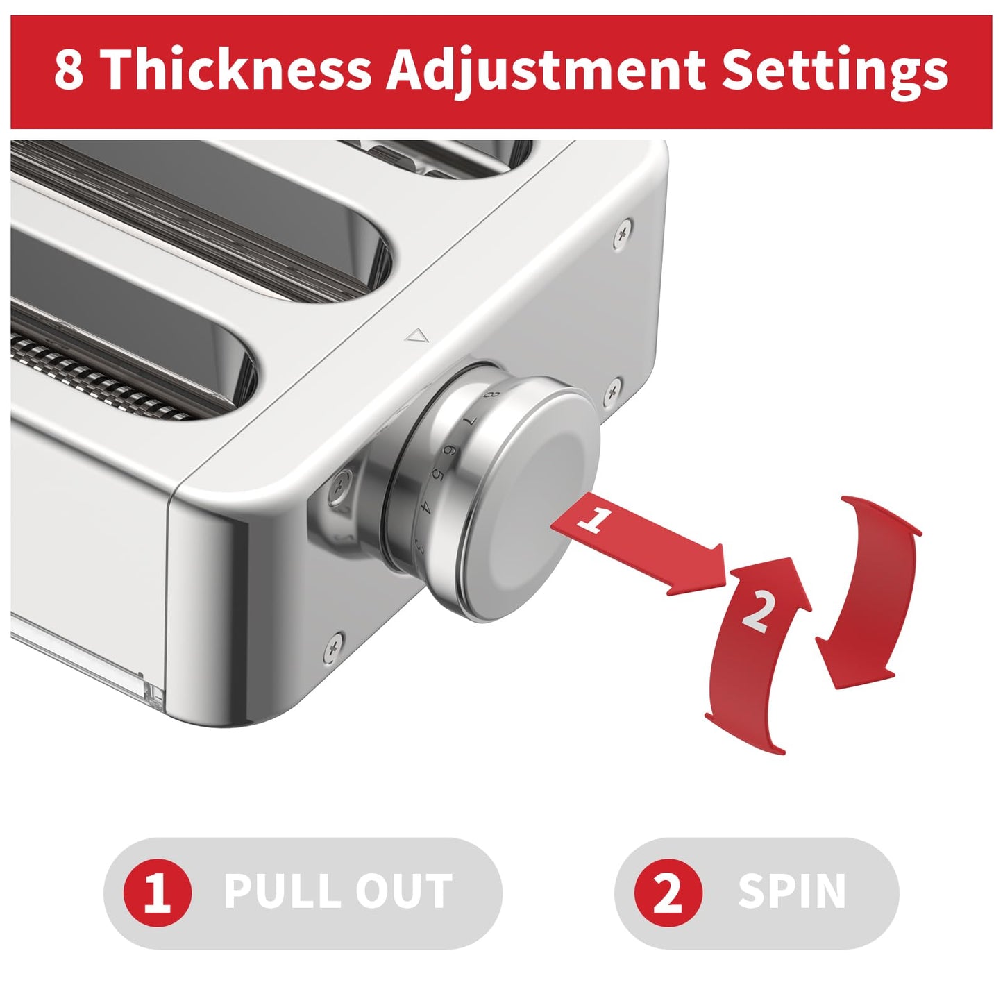 All Metal Pasta Attachment 3 In 1 Set For Kitchenaid Stand Mixer, Included Pasta Sheet Roller, Spaghetti Cutter, Fettuccine Cutter Maker Accessories And Cleaning Brush