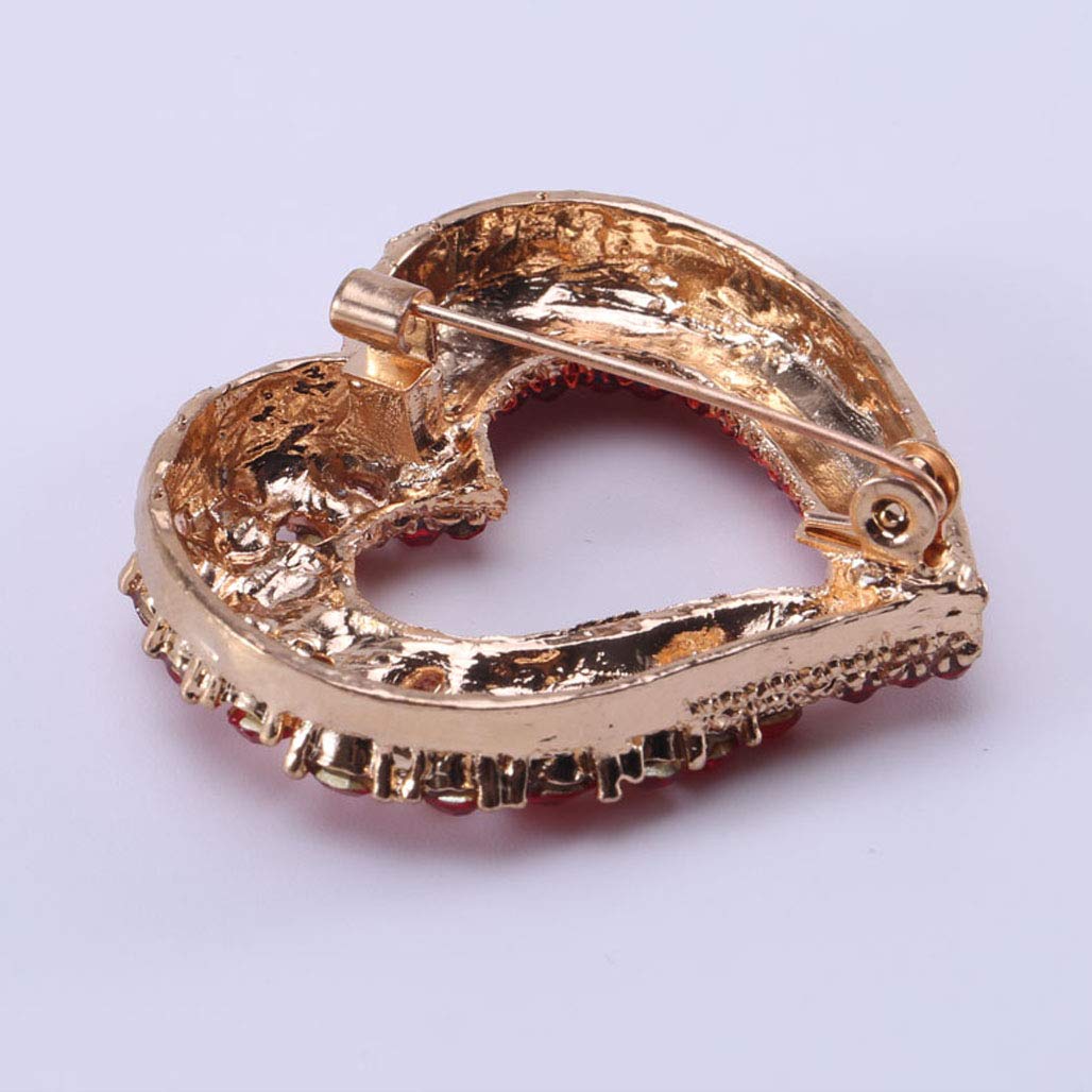 Valentine Love Heart Brooch Pins for Women Fashion