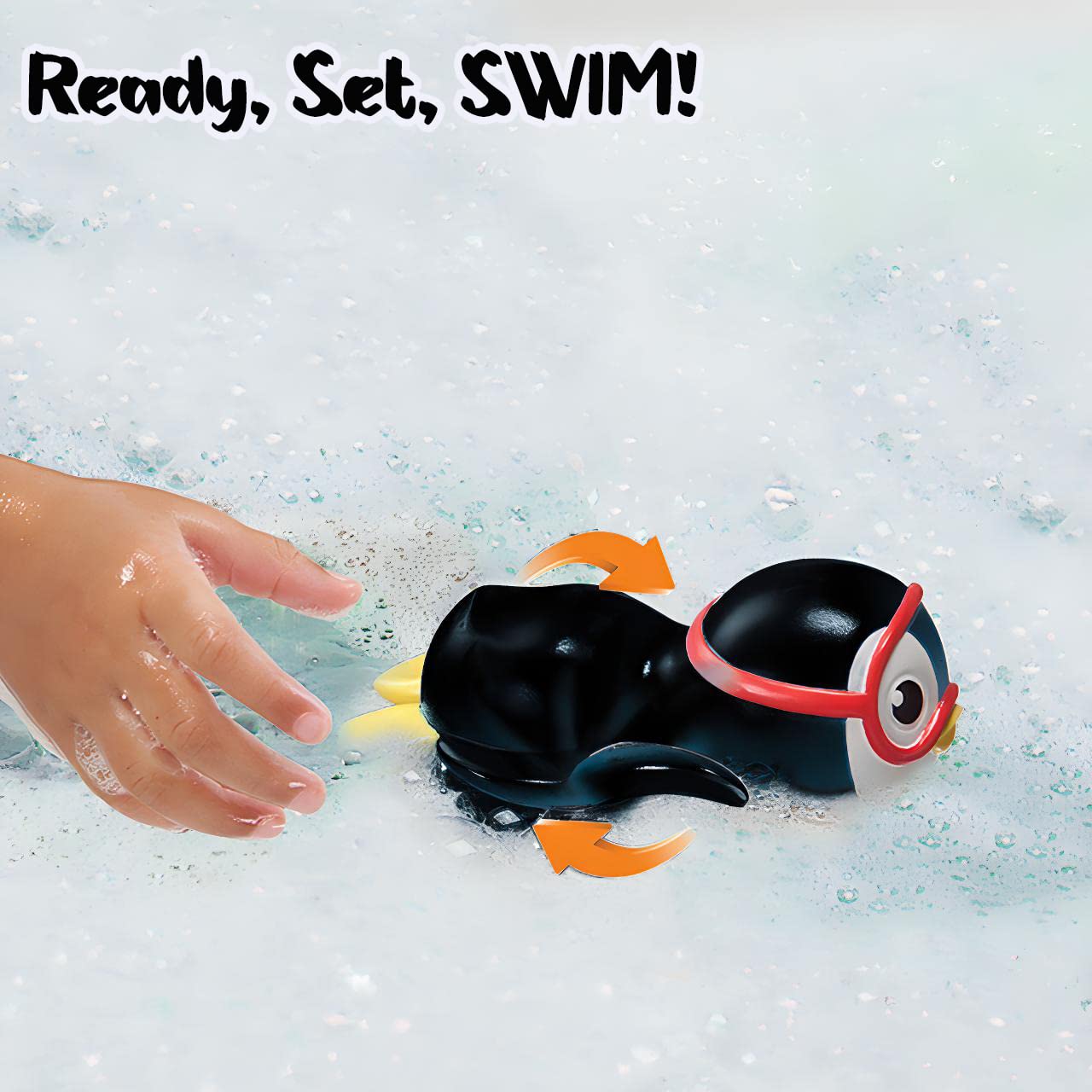 6 PCS Swimming Wind Up Bath Toys - Sea Animals in the Bathtub Windup Motorized Kids Water Bathtime Fun