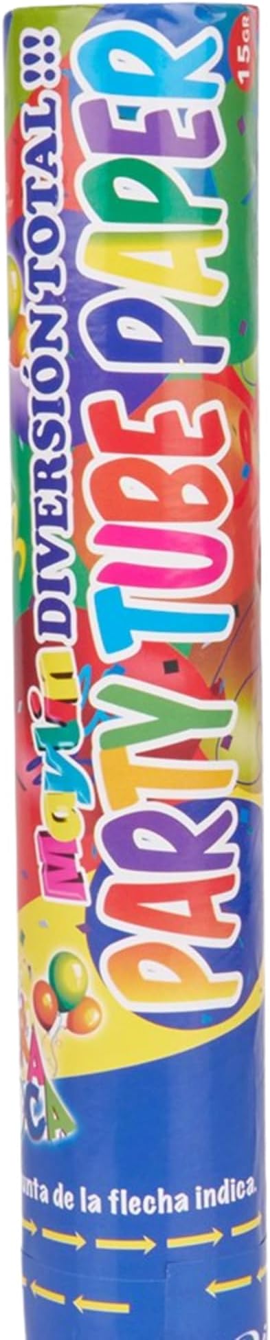 PMU Cannons Party Poppers - Confetti Blaster for Drive-by Birthdays-Celebrations, Graduation, Wedding, Christmas, New Year’s Eve - Party Poppers Confetti Shooters - 12 inch, Pkg/1