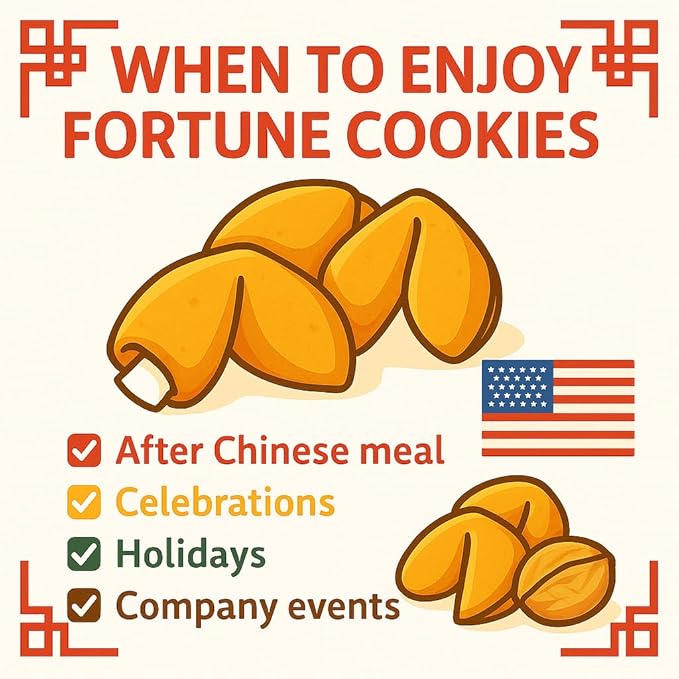 Sky | Home Baked Flat Fortune Cookies, 50Pk | Fortune Cookie Rounds, Pancake Cookies, Chinese Fortune Cookies