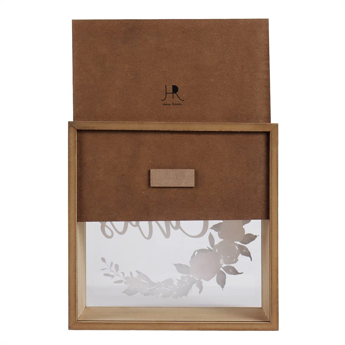 Hanna Roberts Wooden Card Box for Reception, Money Gift Card Box, Card Storage Box for Wedding Decorations and Party Gifts