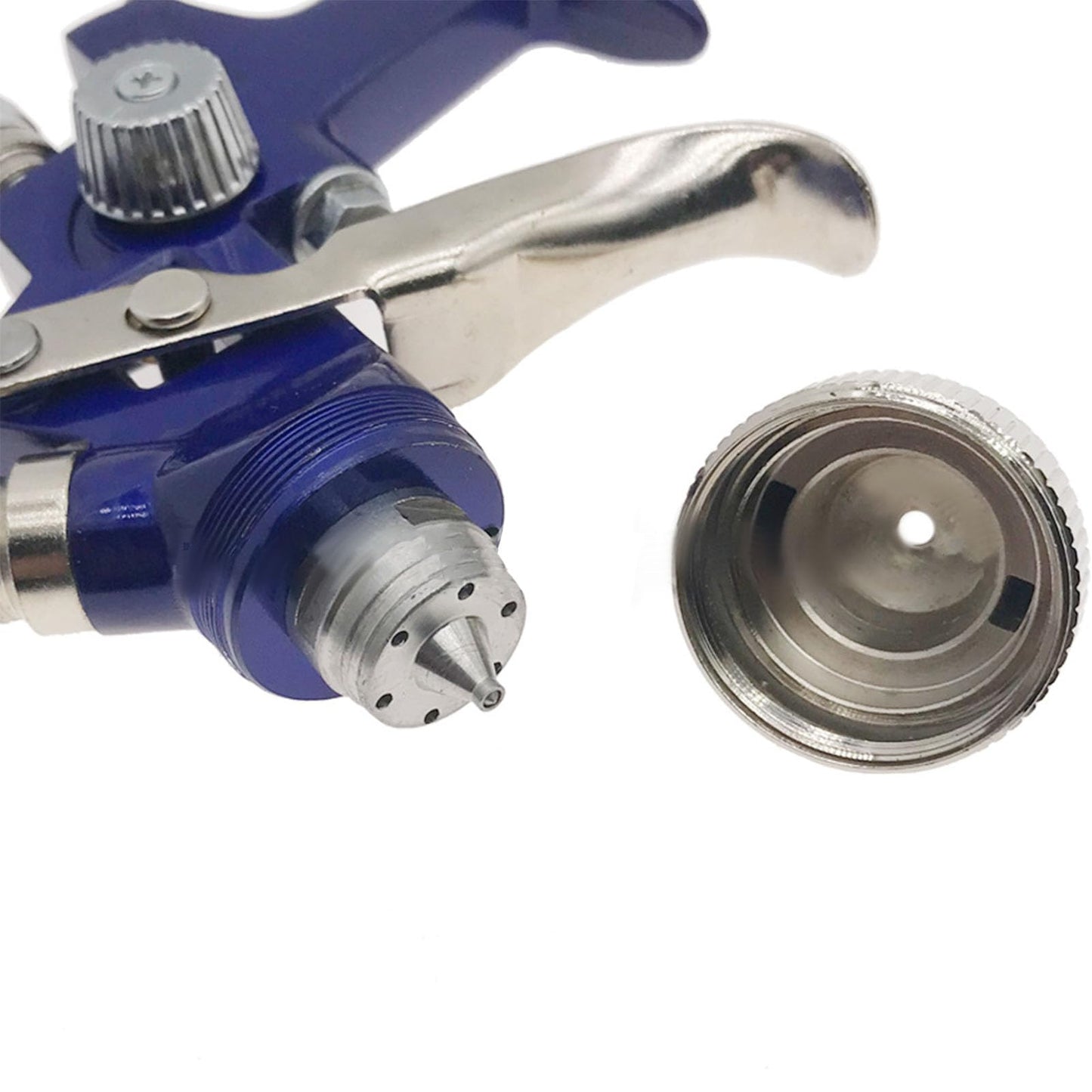 Sunicon Nozzle Set, H-827 1.4mm 1.7mm 2.0mm Nozzle Replacement Kit 3 Sets Needle Fluid Nozzle Air Cap Kit Brass Plastic Fluid Tip Size Set Up Spray Paint Repair Accessories Kit for Spray Guns