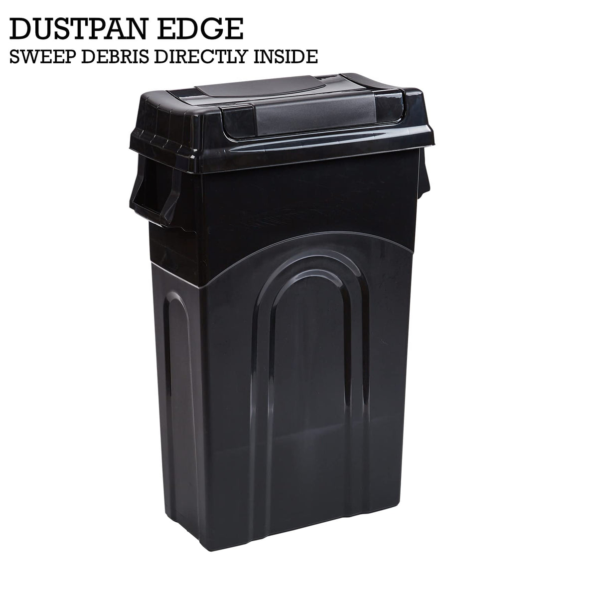 Highboy Waste Container with Swing Lid