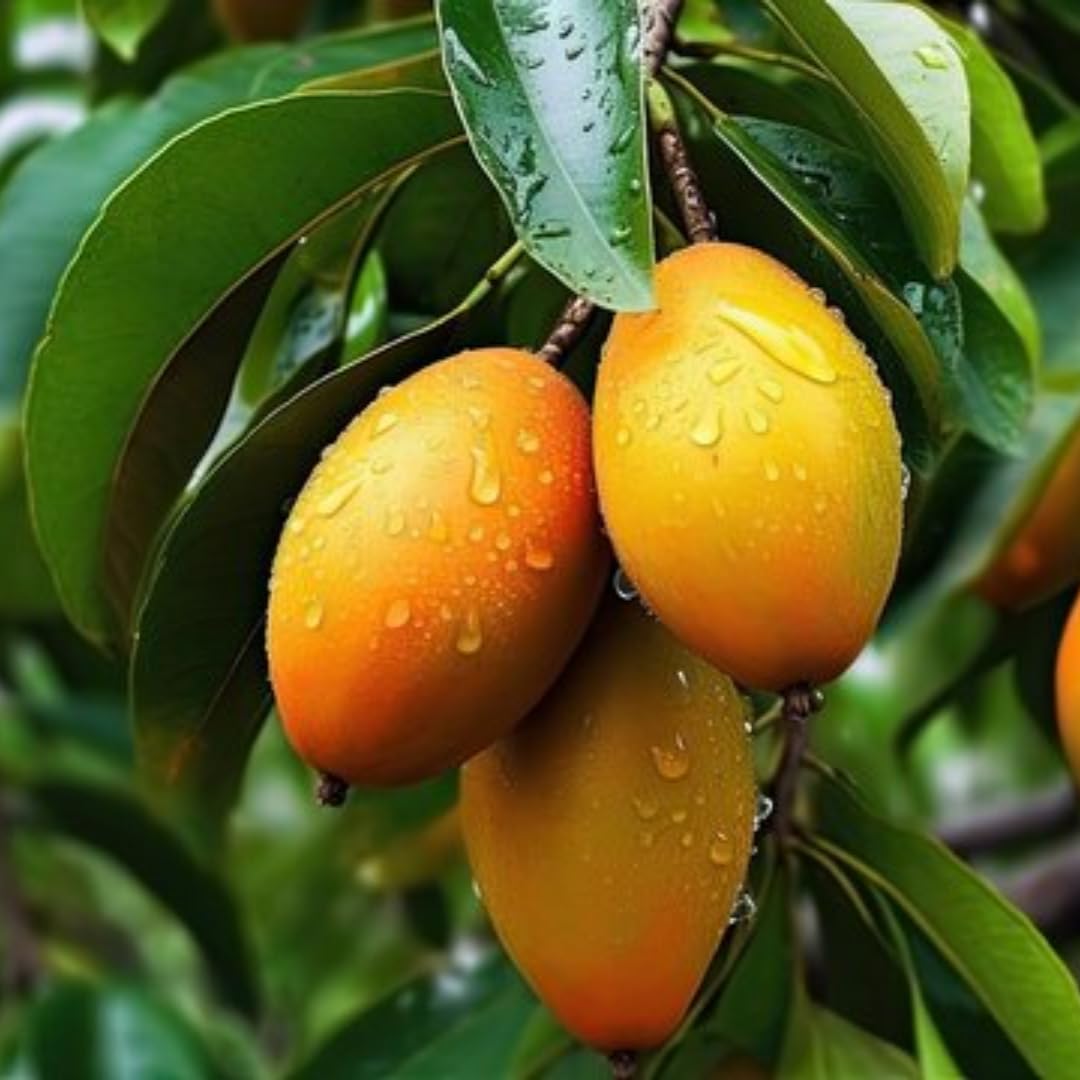 Mango Tree Live Plant, Yellow Sweet Mango Tree Plant, 7 to 10 Inc Mango Live Plant for Growing Outside, Mango Tree for Planting
