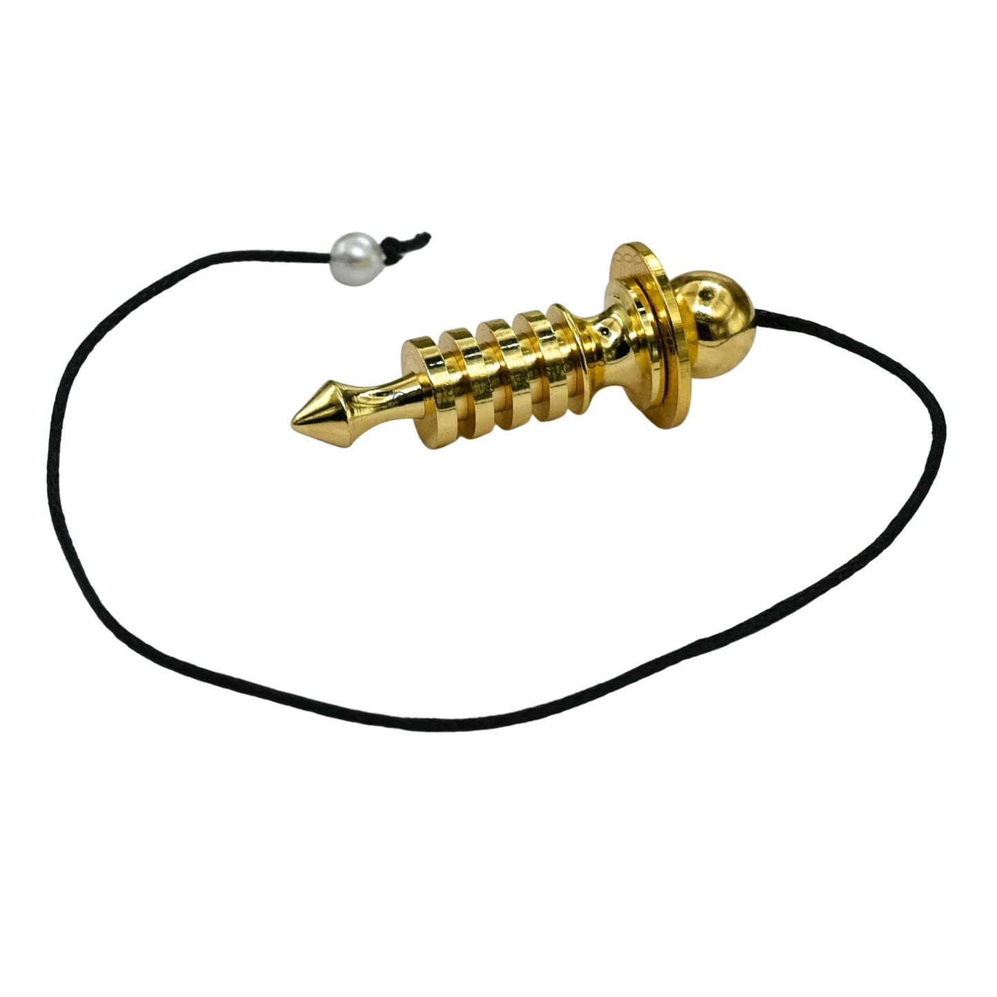 Amazing Gemstone Healing Metal Pendulums for Divination, Gold 4 Ring ISIS Steel Copper Pendulum High Energy Pendulo de Bronce Pendulos de Mesa MP37