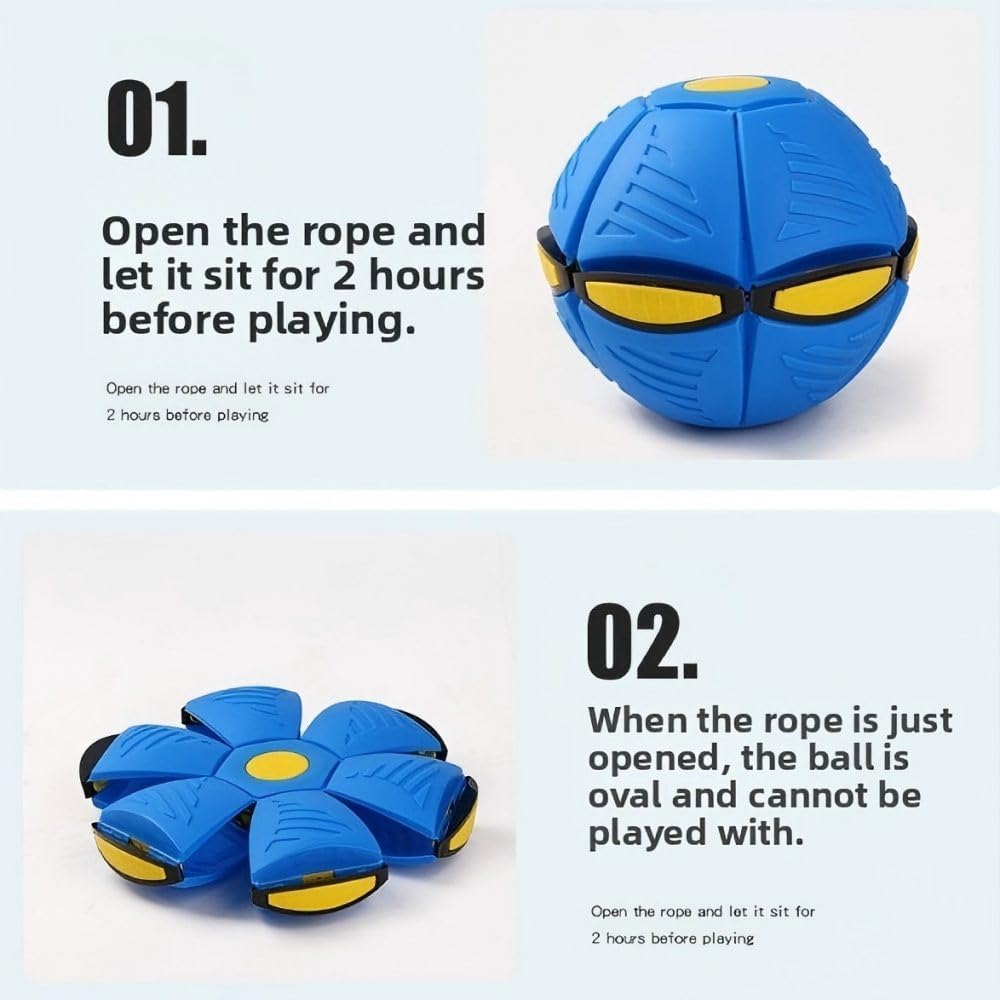 Seiyeje Magic Ball pop-up Bouncing Ball, Glowing and Flashing Bouncing Ball, Suitable for Fun Lighting,can be Played Indoors or Outdoors, Party Gift(2Pack, NO Lights)