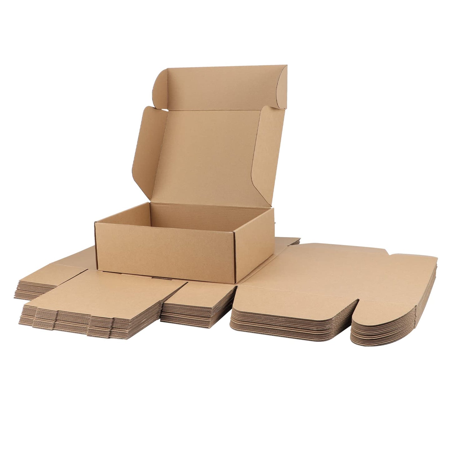PHAREGE 12x9x4 inch Shipping Boxes Bulk 20 Pack Brown, Tab Lock Tuck Top Mailer Boxes for Packaging Small Business, Medium Cardboard Gift Boxes for Wrapping Mailing Present