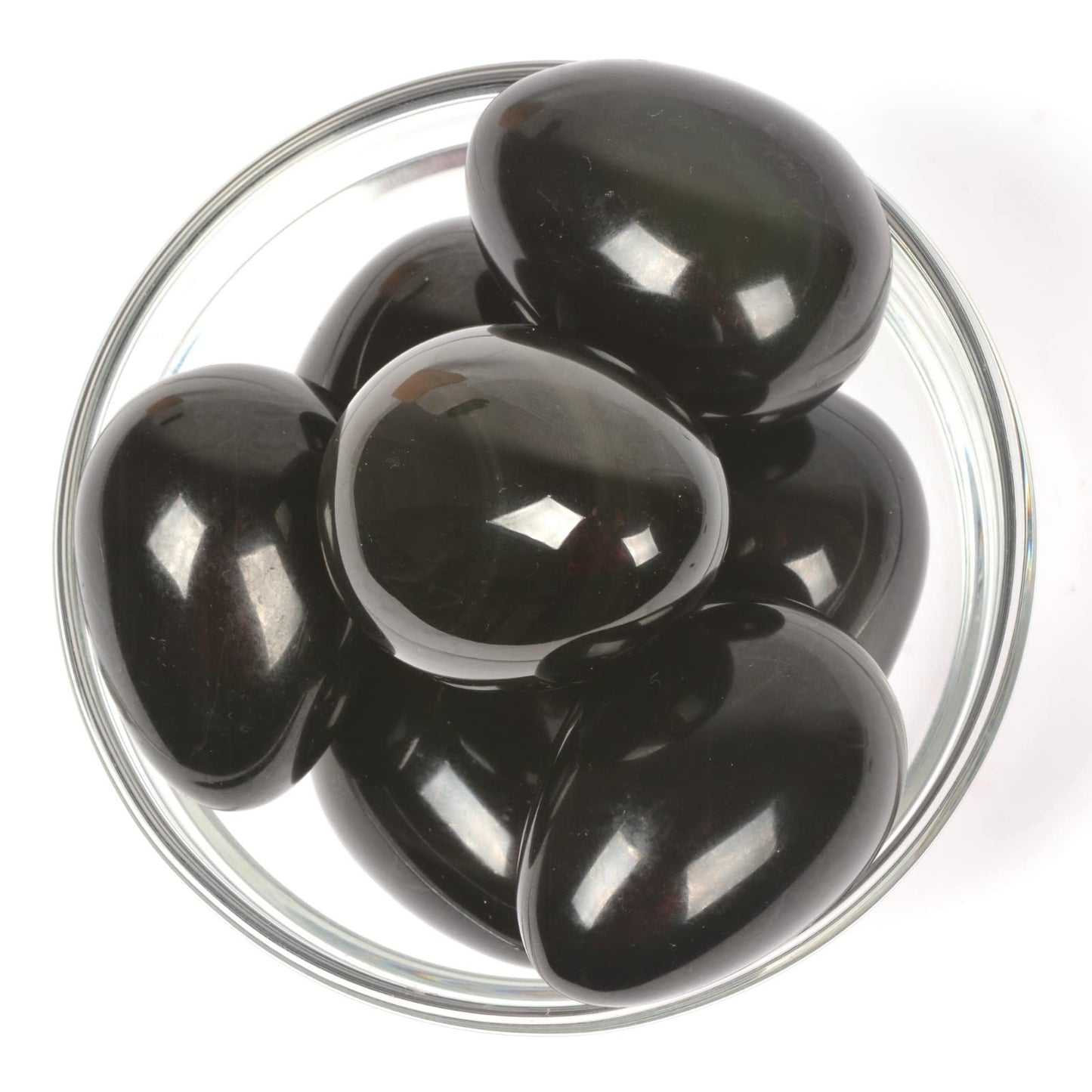 Justinstones Natural Rainbow Obsidian Gemstone Egg Crystal Healing Chakra Meditation Home Office Decor Stone with Stone Stand