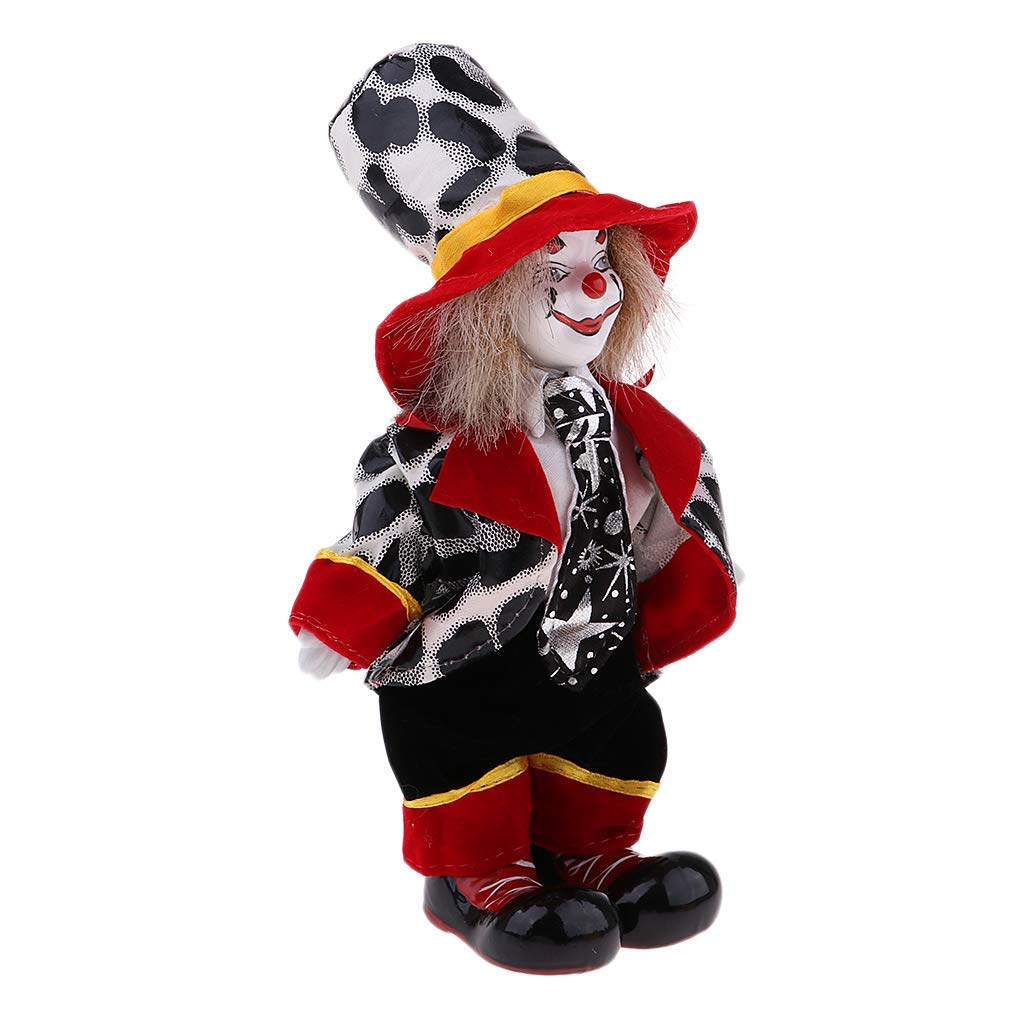 KODORIA Clown Doll Clown Figure Doll Halloween Ornaments Home Table Desk Top Decor - #2