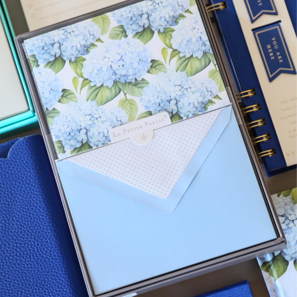 Graphique L’Orange Designer Cards Luxe Collection, Silver Foil Embossed Stationery Boxed Set, 10 Blank Cards with 11 Envelopes, All Occasion Greetings, 5.25" x 3.8"