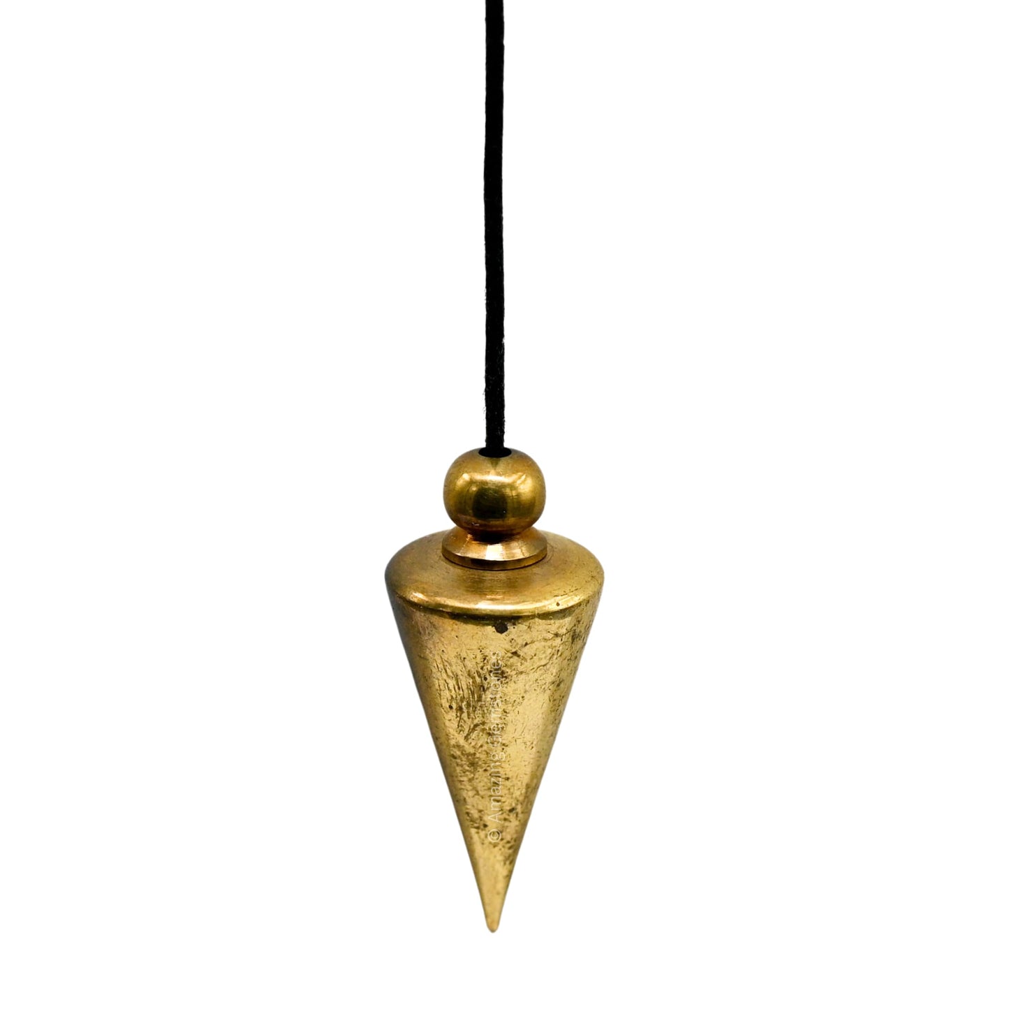 Healing Metal Pendulums for Divination, Gold Pointed Cone Steel Copper Pendulum High Energy Pendulo de Bronce Pendulos de Mesa MP92