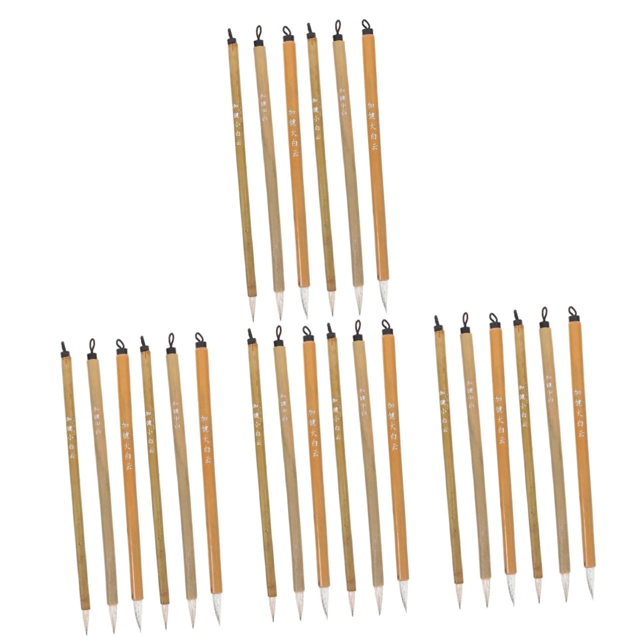 LALAFINA 24pcs Chinese Calligraphy Brush: Sumi Brushes for Chinese Painting - Calligraphy Pens for Beginners