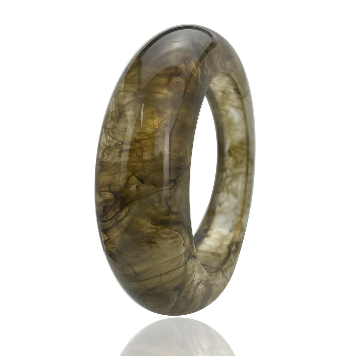 FUNOJOY Acrylic Resin Bangle Bracelet for Women Chunky Acrylic Bracelets Irregular Wide Wristbands Jewelry Accessory for Women
