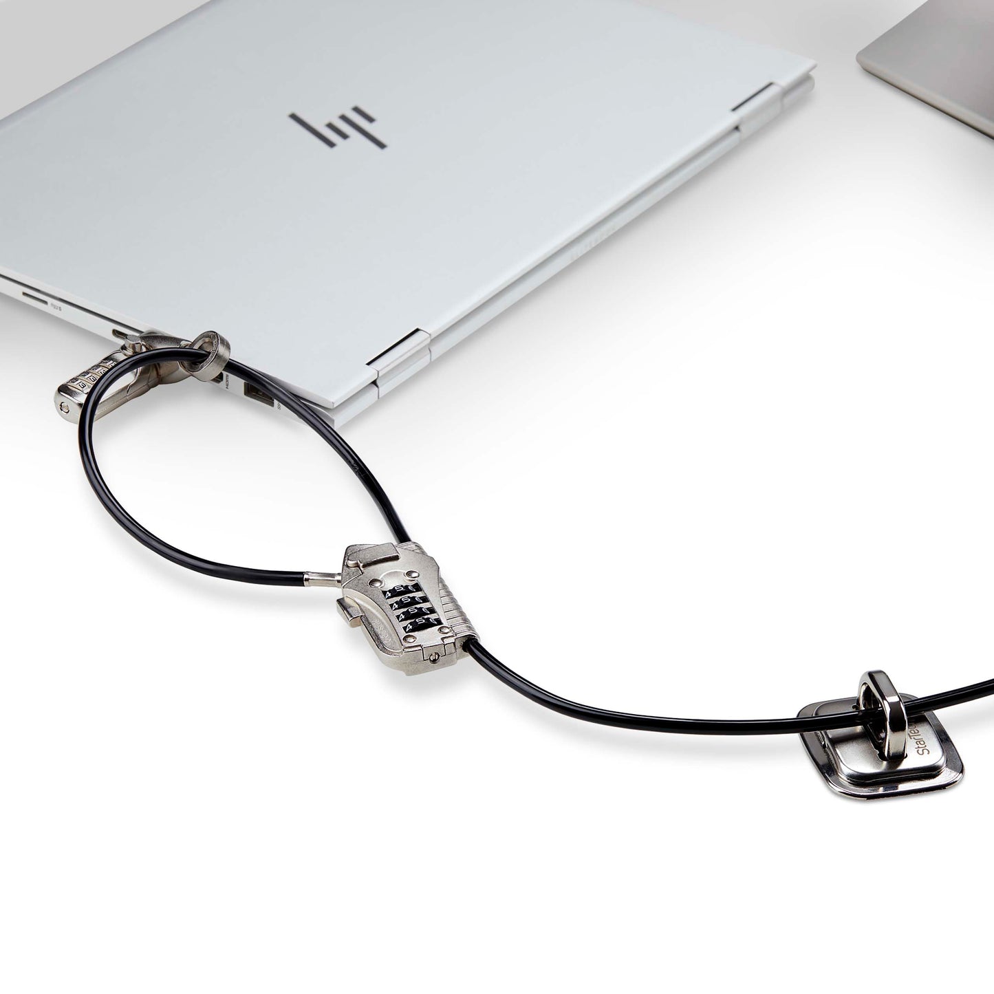 StarTech.com Laptop/Desktop & Peripheral Lock Kit, Theft-Deterring Security Lock, K-Slot, 10ft (3m) Steel Cable, 3X Devices