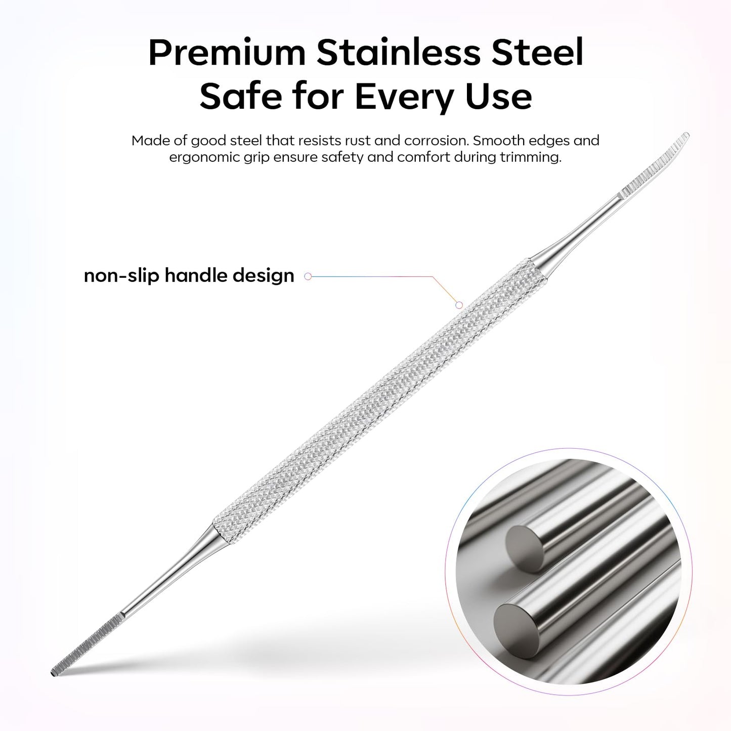 FAMILIFE Stainless Steel Pedicure Kit with Ingrown Nail Lifters, Precision File & Clipper, Multi-Use Cuticle Nippers and Trimmer for Home Foot Grooming and Correction