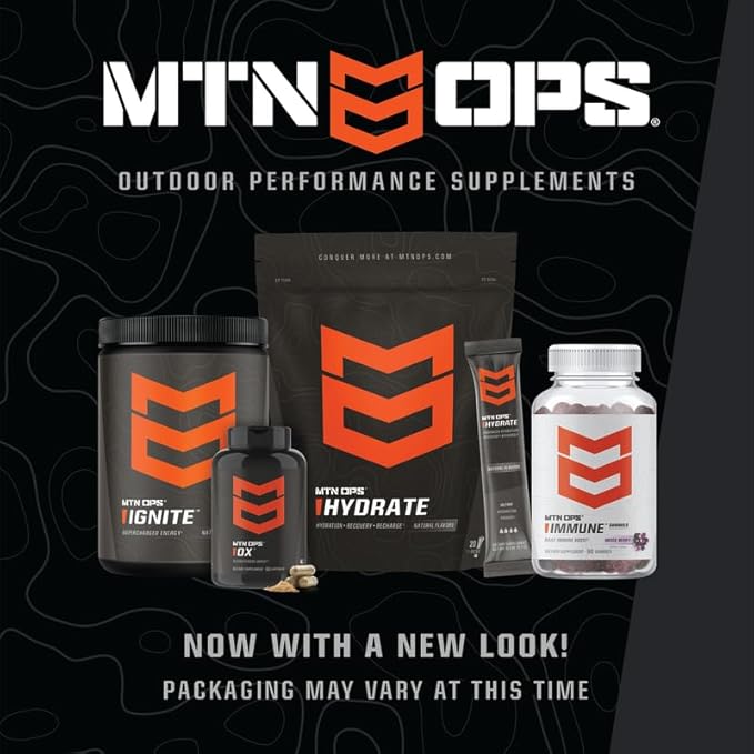MTN OPS Yeti Pre-Workout Powder Energy Drink with Creatine, 200mg Caffeine & BCAAs with Beta Alanine, 30-Serving Tub, Tiger's Blood