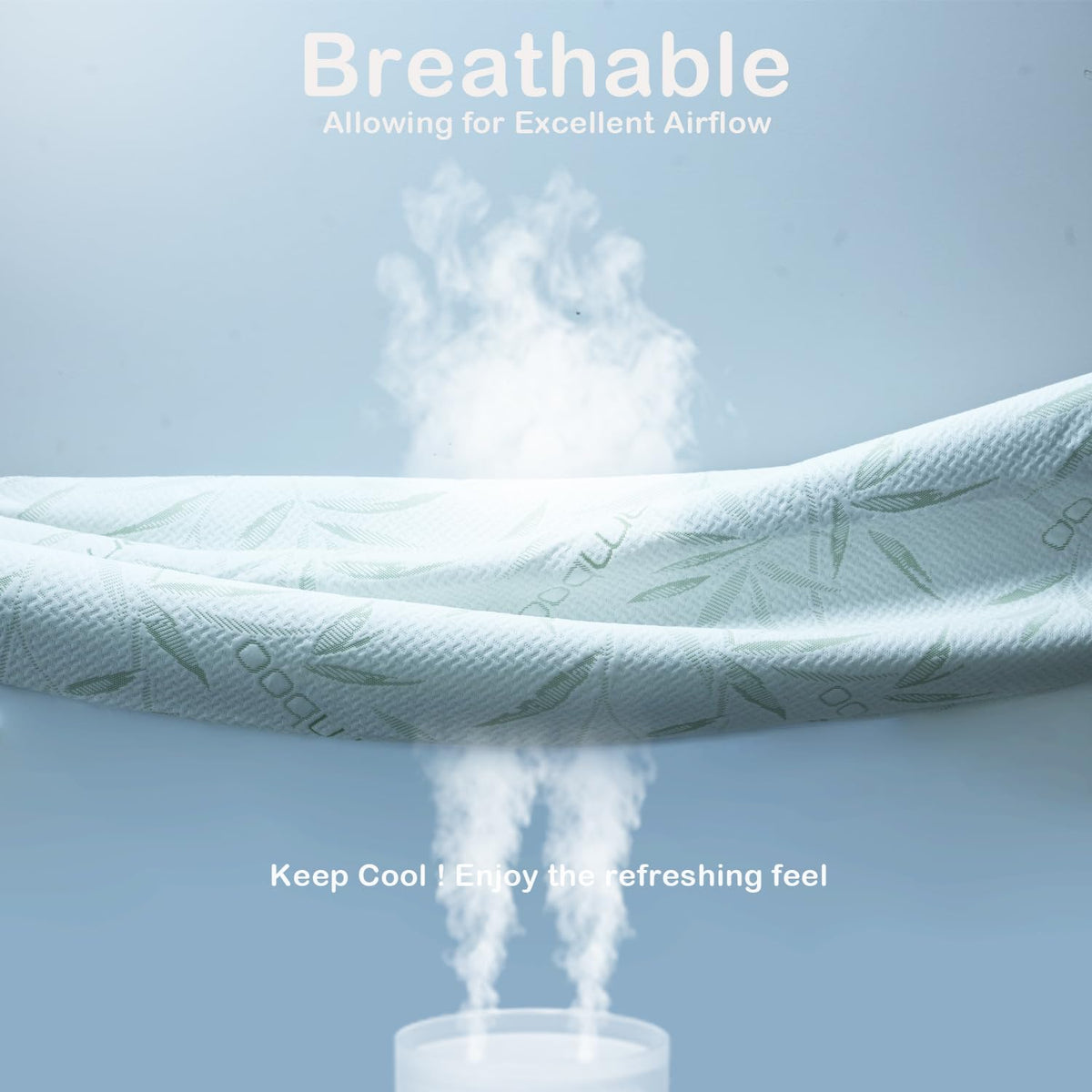 King Mattress Protector Waterproof Mattress Pad Washable Bamboo Rayon Mattress Cover Breathable Noiseless Bed Protector 5"