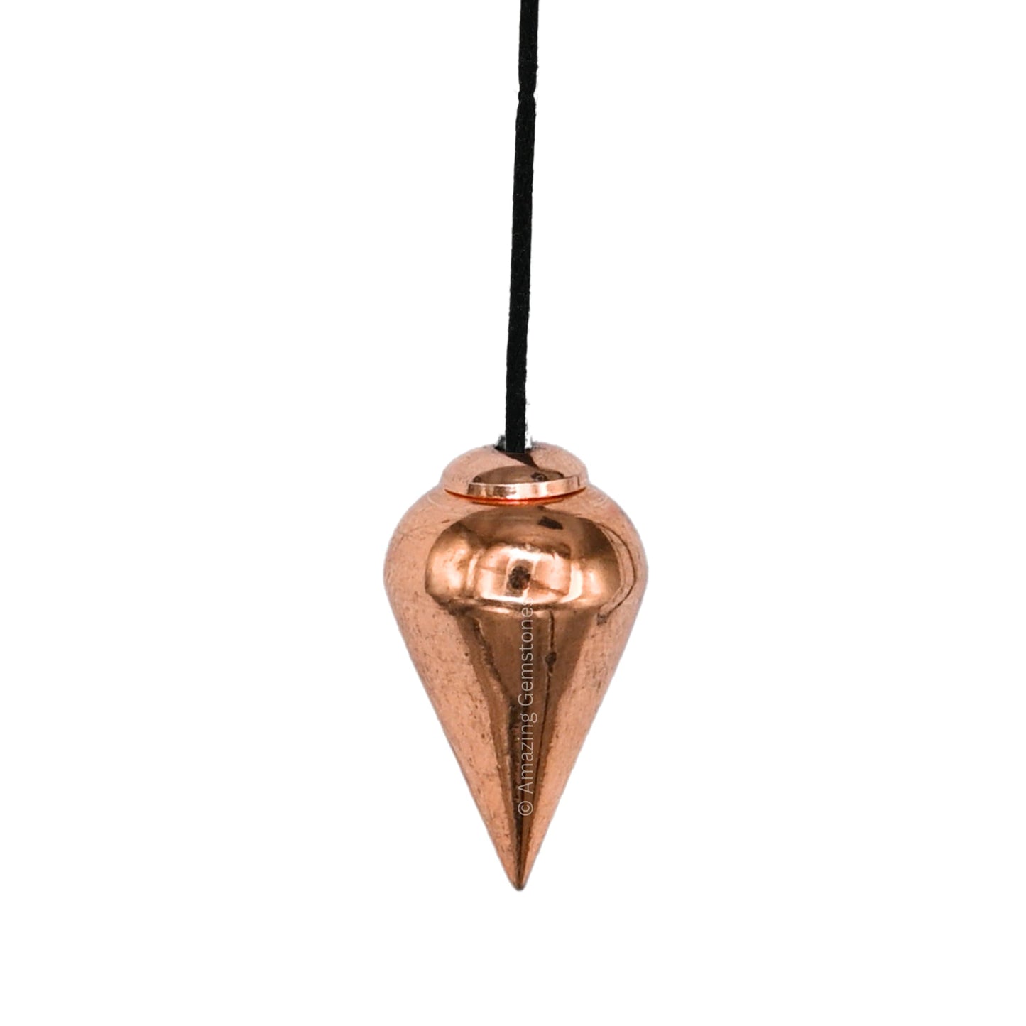 Amazing Gemstone Healing Metal Pendulums for Divination, Copper Dome Cone Copper Pendulum High Energy Pendulo de Bronce Pendulos de Mesa MP60