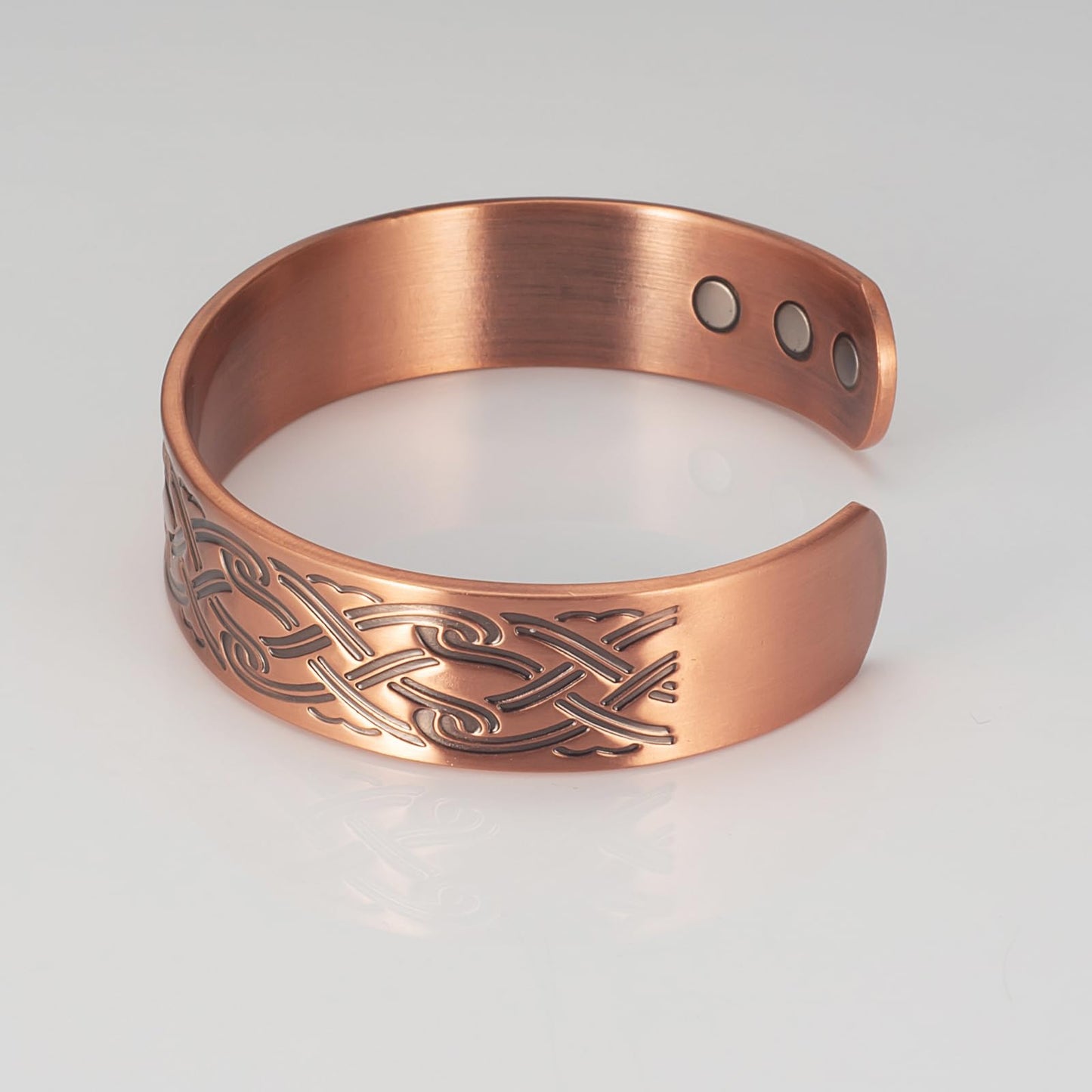 EnerCoppeX Copper Magnetic Bracelet for Women - Detox Jewelry with 3500 Gauss Magnet, Adjustable Cuff Bangle (Type-E)