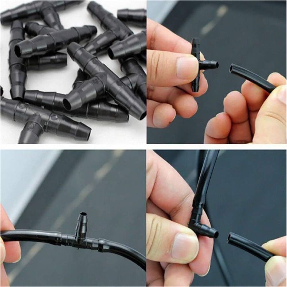 Foinco Drip Irrigation Hole Punch Tool, 2in1 Precision Sprinkler Hose Cutter, 3Pieces, Fits 16/20/25mm PE Pipe