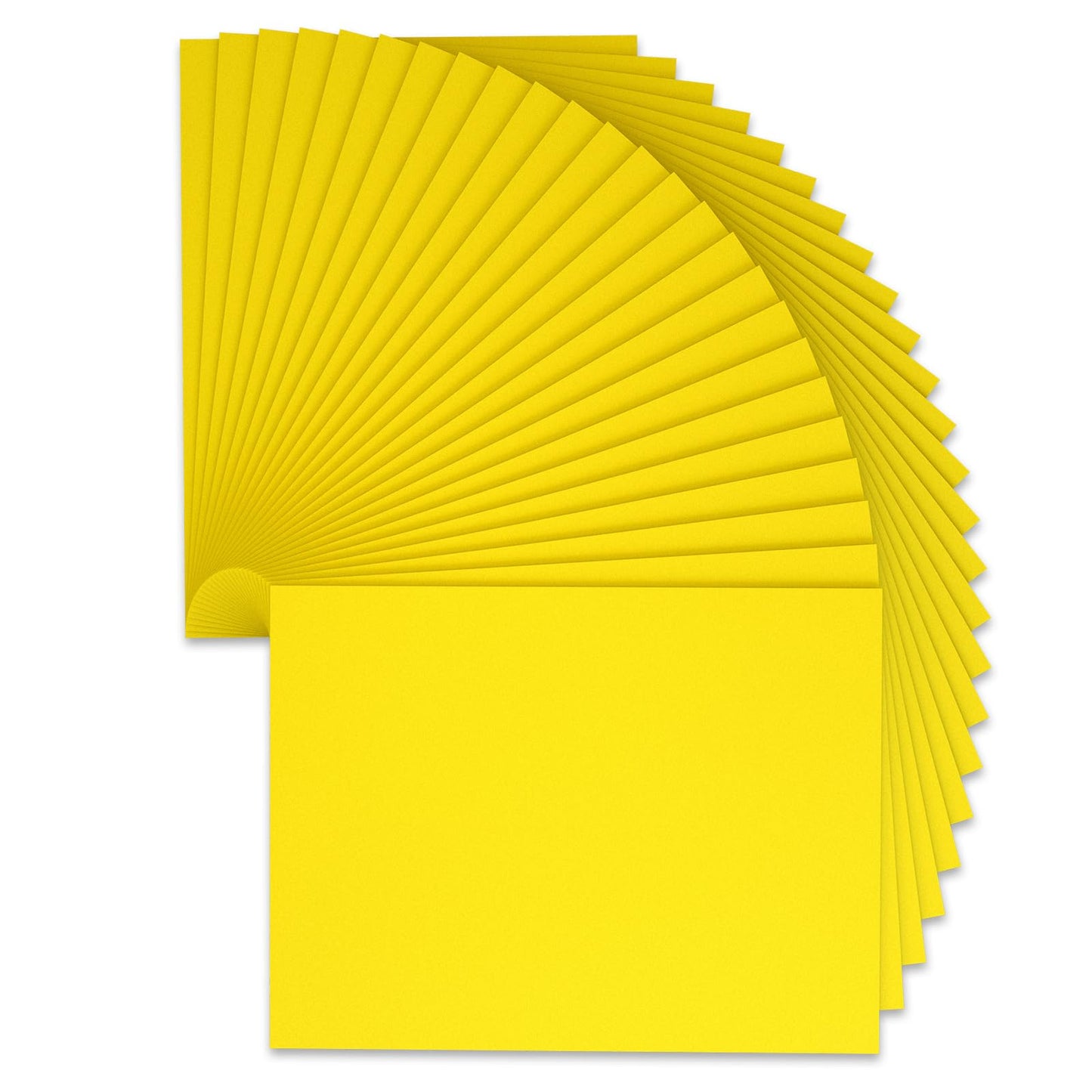 Yellow Foam Sheets Crafts, 9 x 12 Inch 2mm Thick 25 Pack Premium Yellow Foam Papers Set, for Crafting,DIY Project,Classroom, Scrapbooking, 3D Card Making