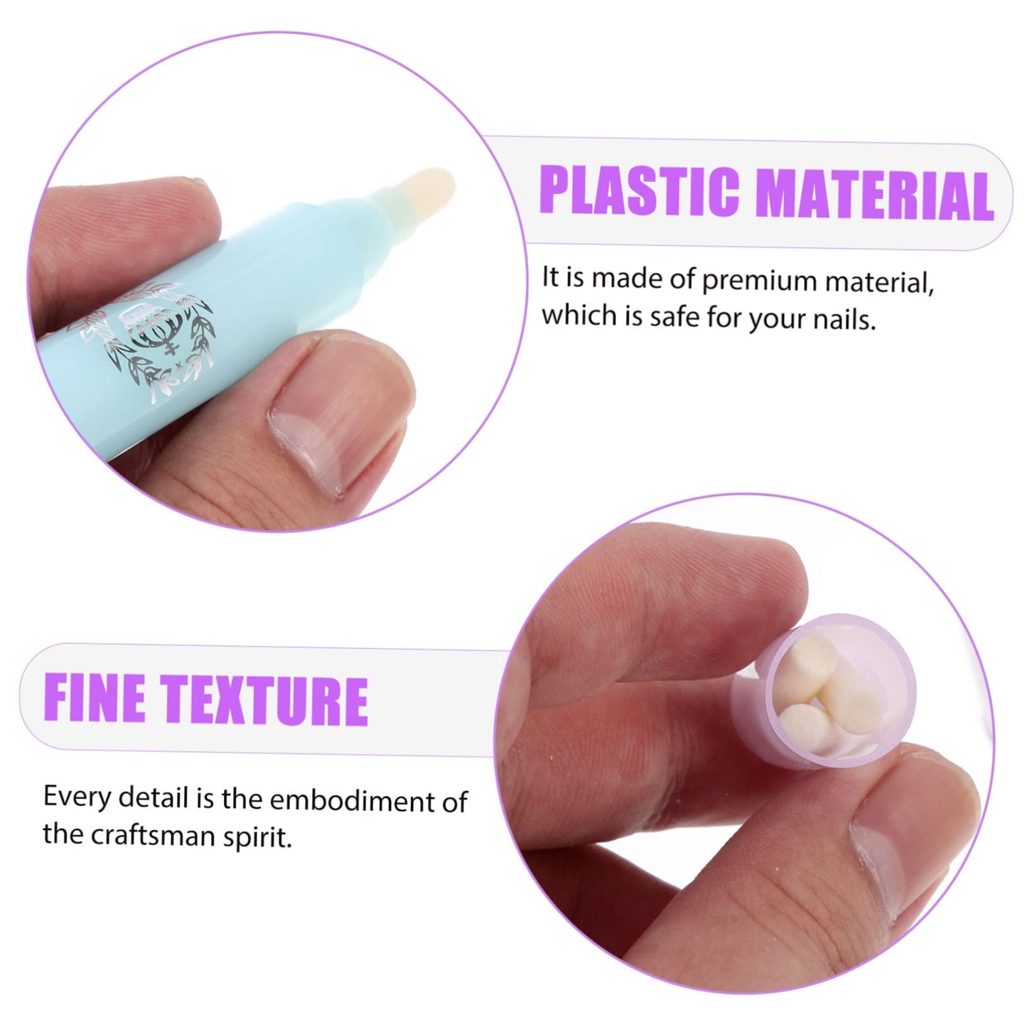 LOLIPPYY 6Pcs Nail Polish Corrector Pen Set Nail Art Correction Tool for Manicure Cuticle Touch-Up and Decontamination Suitable for Salon Use