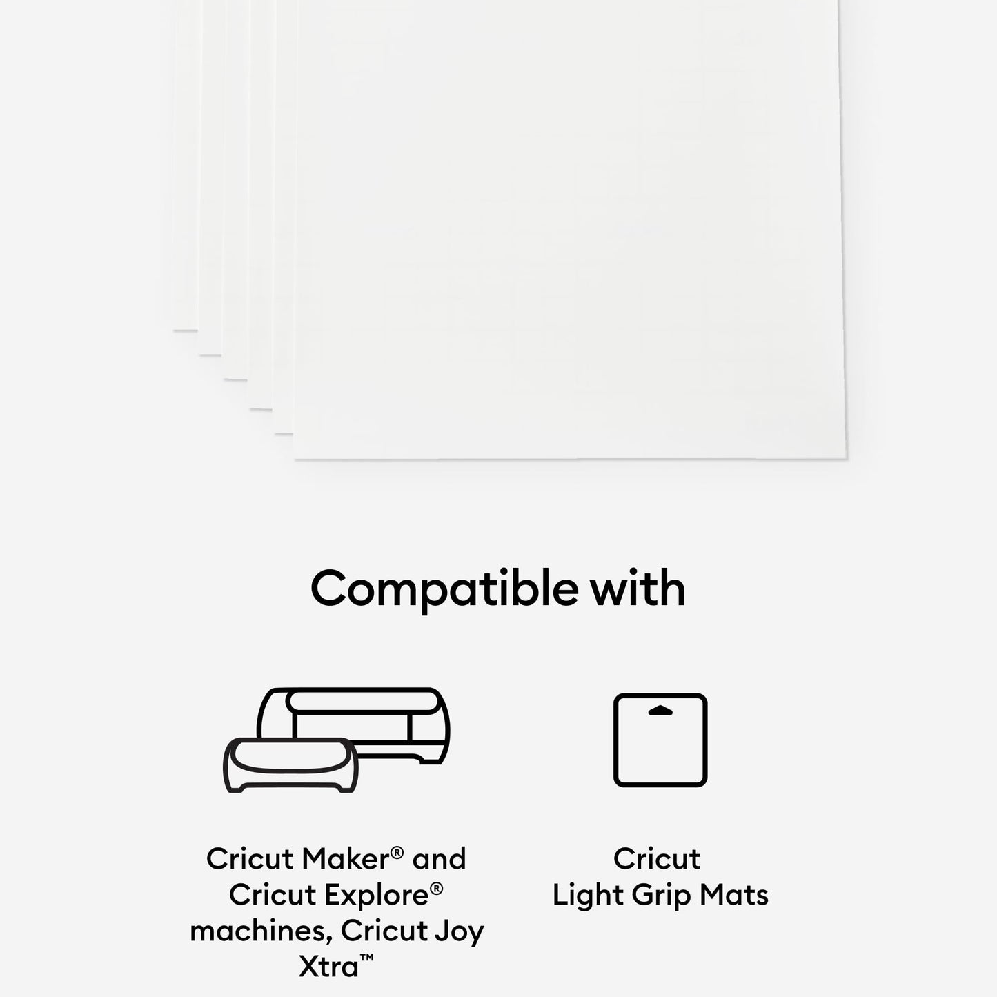 Cricut Sticker Paper (50 White Sheets, 8.5x11), Printable Stickers For Inkjet Printers - Works with Joy Xtra, Explore, & Maker Machines