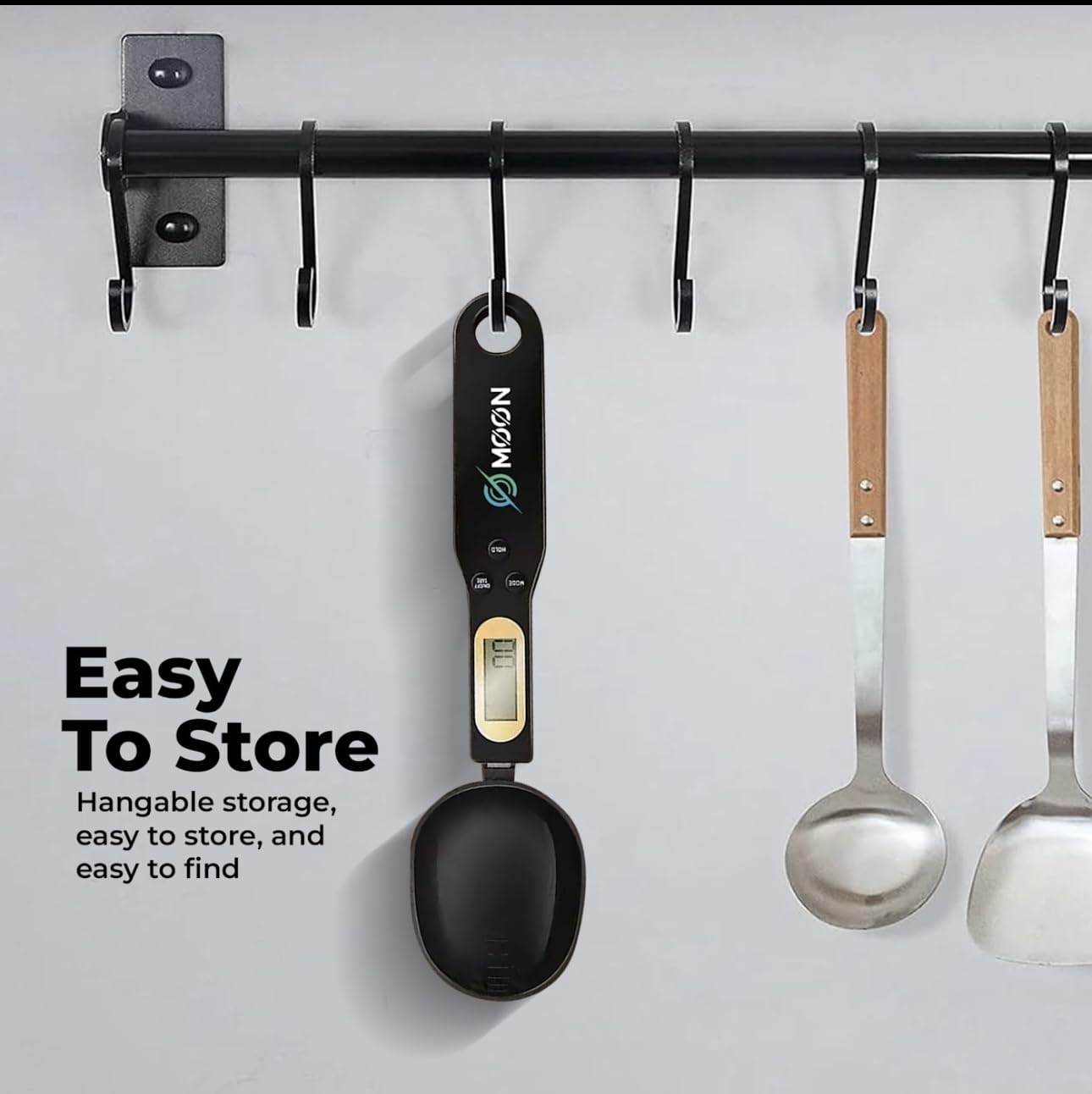 Digital Measuring Spoon Scale 500g/0.1g – Precision Coffee, Cooking & Baking Scale – Great Holiday Gift Under $15 for Coffee Lovers & Home Cooks – LCD Display, Batteries Included