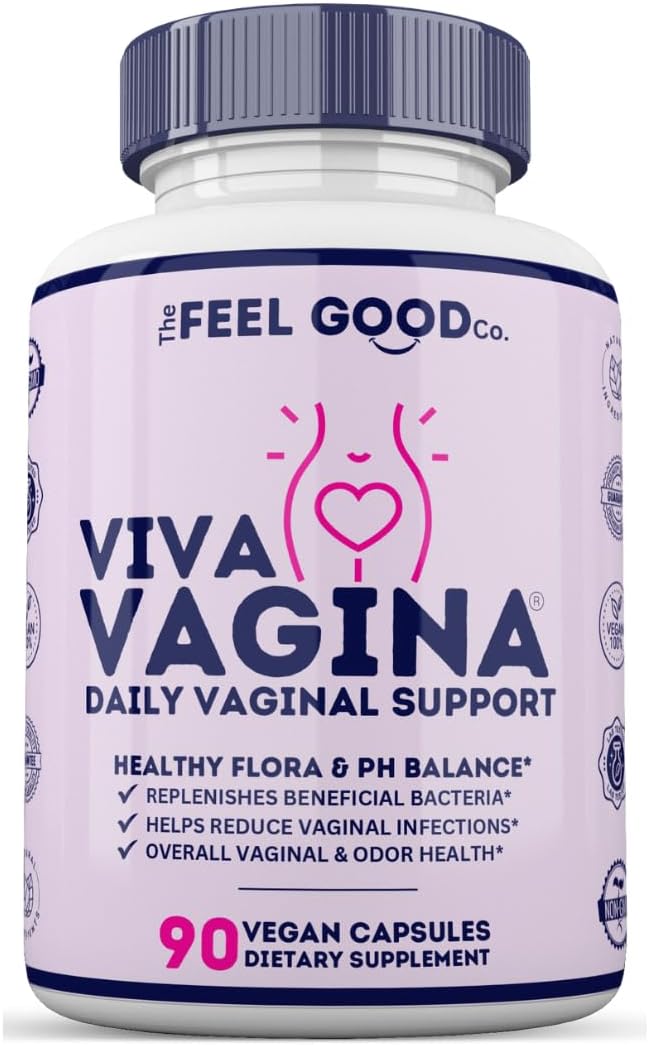 Viva Vaginal Probiotics for Women – Advanced pH Support & Feminine Health Supplement – Promotes Odor Control, Vaginal Flora Balance, & Urinary Health – 90 Vegan Capsules for Daily Wellness