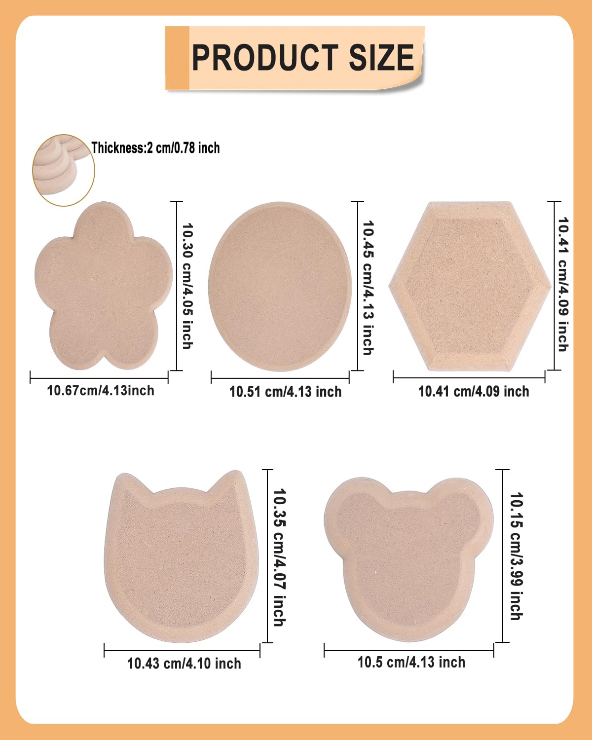 eZAKKA Pottery Molds for Clay Slump for Pottery Ceramic Plate Tools for Handbuilding Dish Plate, 5 Shapes