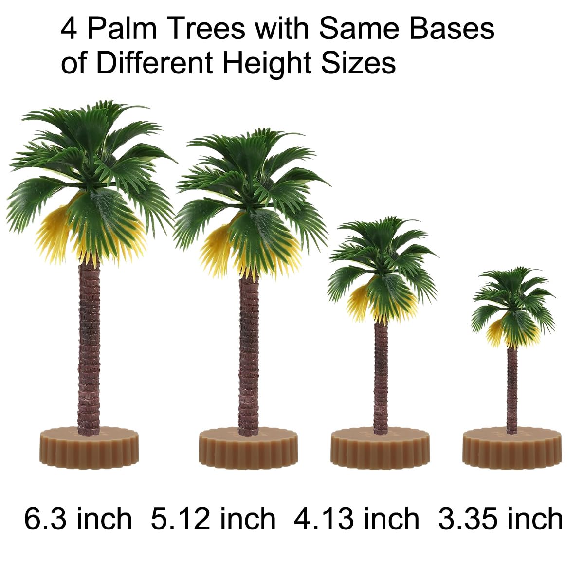 Diorama Supplies Model Miniature Plastic Toy Trees Forest Bushes Rainforest Train Scenery Coconut Palm Plant Crafts Weeping Willow Oak 18
