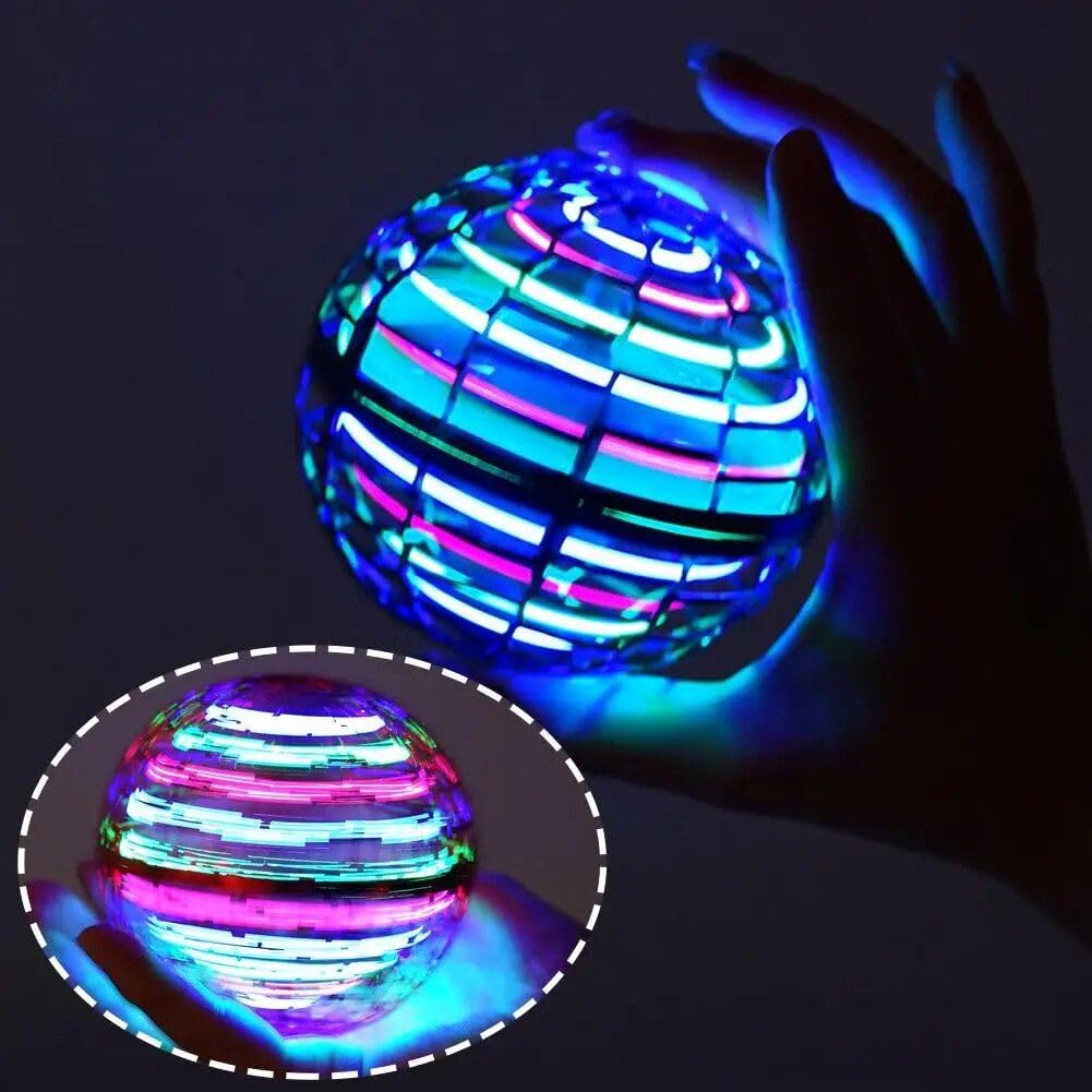 360 Degree Rotating mini UFO Flying Ball Pink