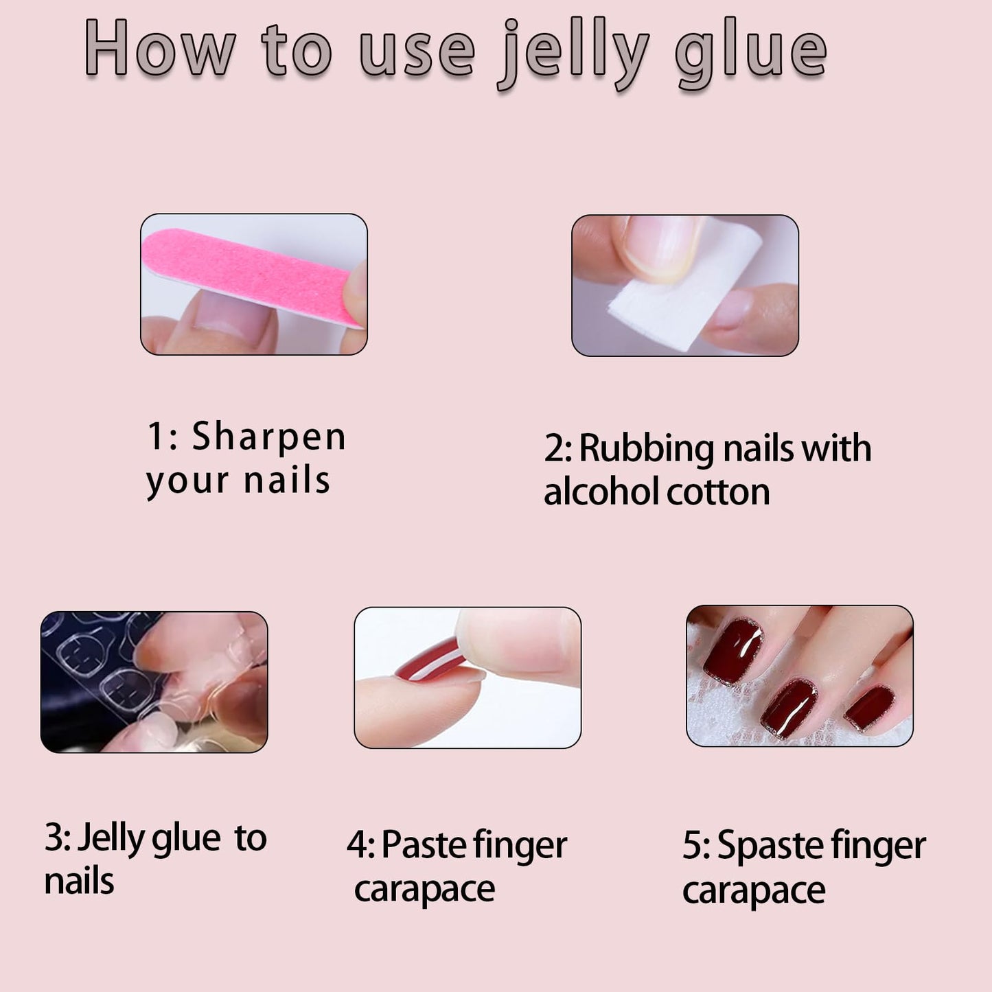 Red Press on Nails Short,Nails Press on Solid Colour Square Fake/False Nails with Press ons Designs Acrylic Press on Nails Gloss Artificial Nails Stick on Nails for Women 24pcs