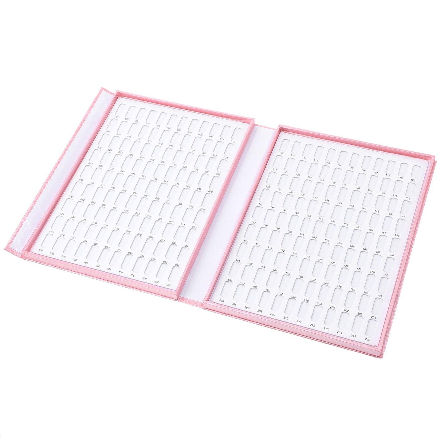 wutfuooo 2 Pack 216 Colors Nail Display Book, Nail Gel Polish Display Chart with 480 Nail Tips, Nail Polish Sample Display Book for Nail Salon and Nail Painting Practice, No Need Glue