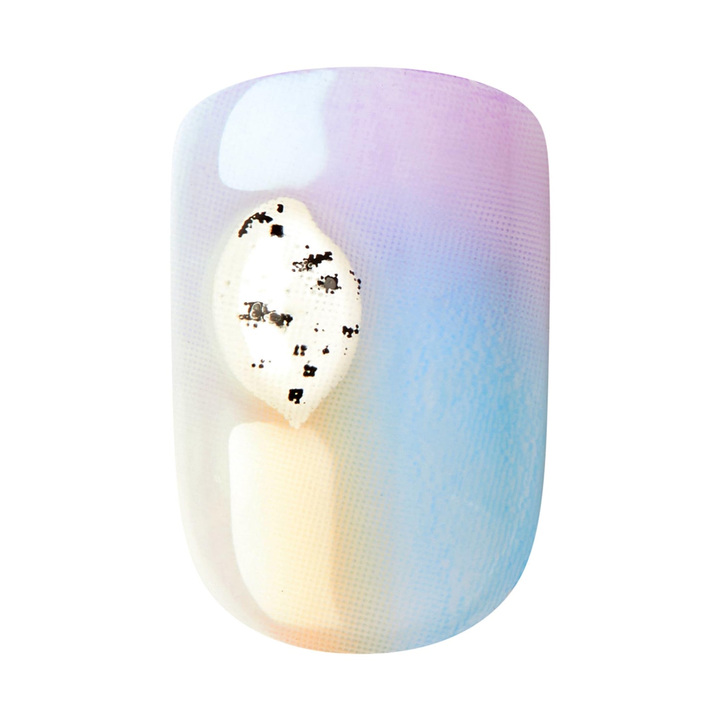 KISS imPRESS Press-On Manicure Premium Collection Fake Nails - Sweet Life, Purple Jelly Squiggle, Short & Square, Easy To Apply, Super Hold, Chip Proof, Smudge Proof, No Dry Time, Durable | 30 Count