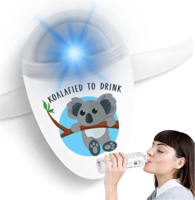 ULLA Drink Water Reminder, Smart Light for Water Bottle, Fits Most Bottles, Lights Up When Time to Drink, Hidrate Smart Water Bottle Reminder to Drink, Smart Hydration Reminder (Koalified)