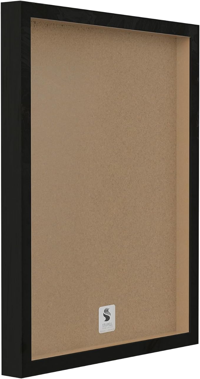 Stupell Industries Abstract Mindfulness Exercise Framed Giclee Wall Art Design by Tim Parker, Black Framed, 30 x 24