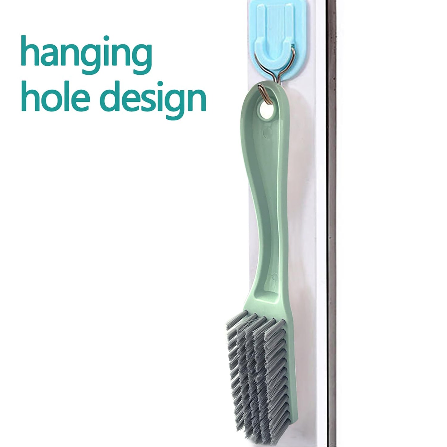 Nail Brush Foot Brush Curved Handle Grip Hand Fingernail Scrub Brush Home Laundry Cleaning Shoes Clothes Toes Nails Feet Scrubber,4 PCS