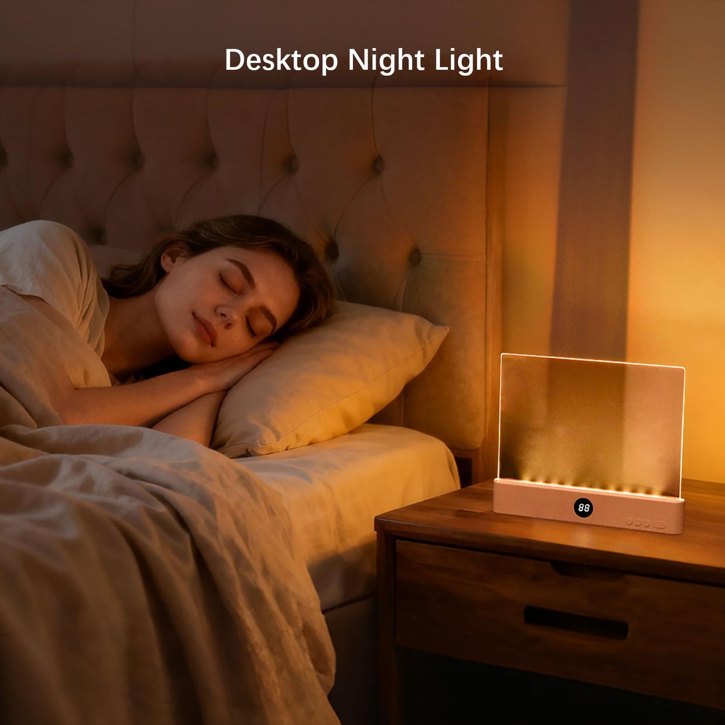 Choudao Tech LED Book Light and Night Light 2 in 1, 3 Color Temperatures & Stepless Dimming, USB Rechargeable Reading Light with Timer for Night Reading (Pink)