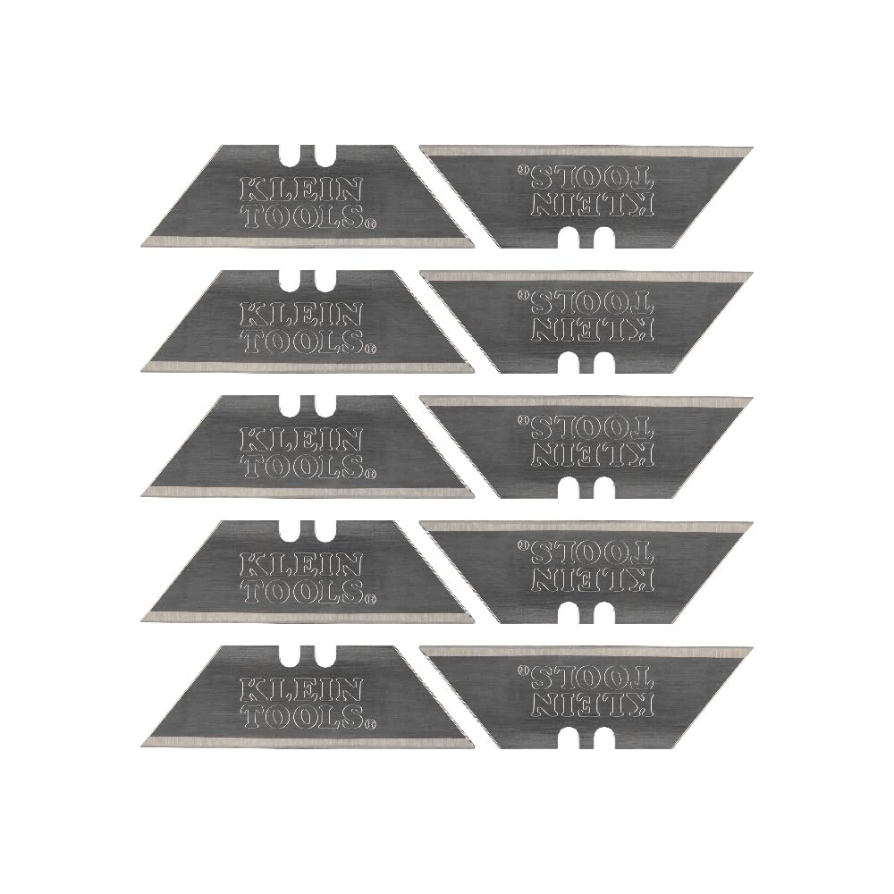 Klein Tools Folding Utility Knife with Impact Driver, Blades and Bits Bundle with 10-Pack Heavy-Duty Replacement Blades