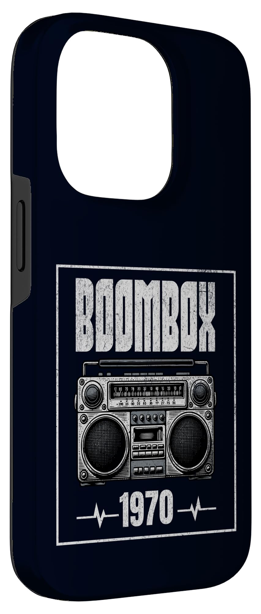 Boombox CD Player Cassette Audio AM FM Radio 1970 Birthday Case for iPhone 14 Pro