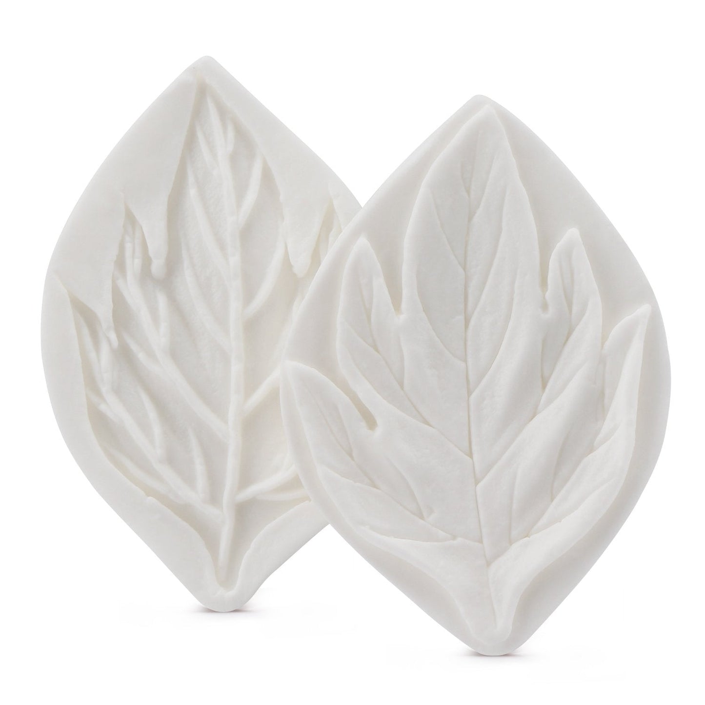 Beasea Silicone Leaf Fondant Mold, 6pcs Rose Leaf Cutter for Fondant Cake Decorations Styling Chocolate Sugar Cookie Cutter Set Silicone Mould