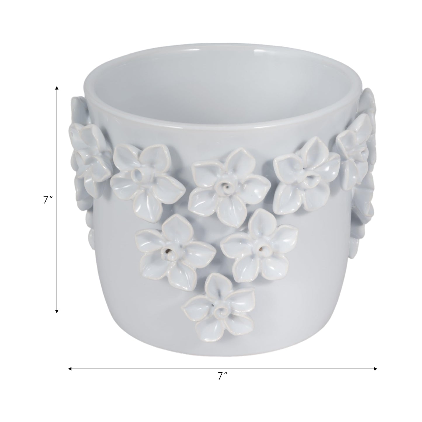 Sagebrook Home Ceramic Planter - Elevate Your Space with Elegant Greenery Decor