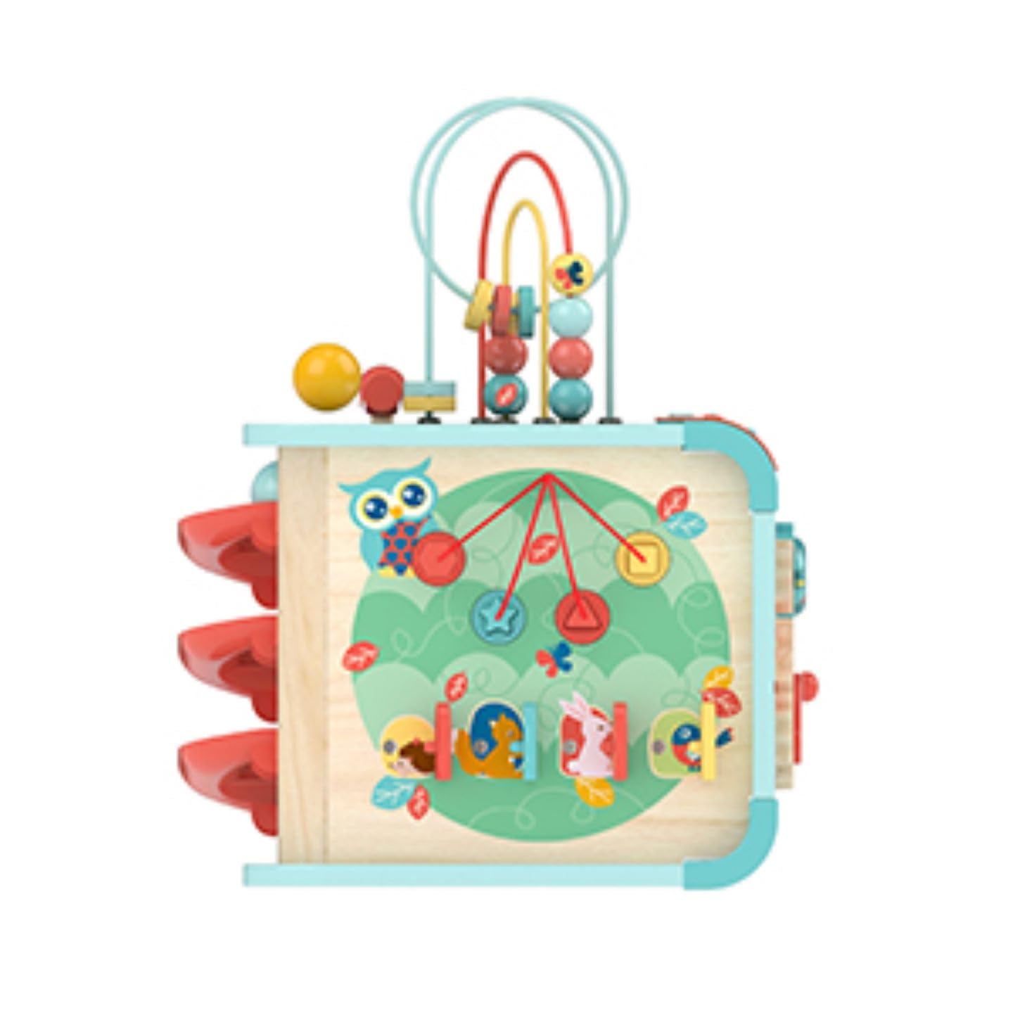 Hape Explore and Learn Magic Cube | Piano Keyboard and Drum Set Musical Toy and Instrument, for Toddlers Ages 12M+