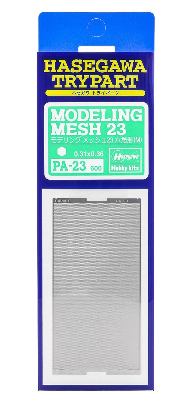 Hasegawa Photo Etch Modeling Mesh 23 Hexagon Shape Medium Size for Duct Improvements