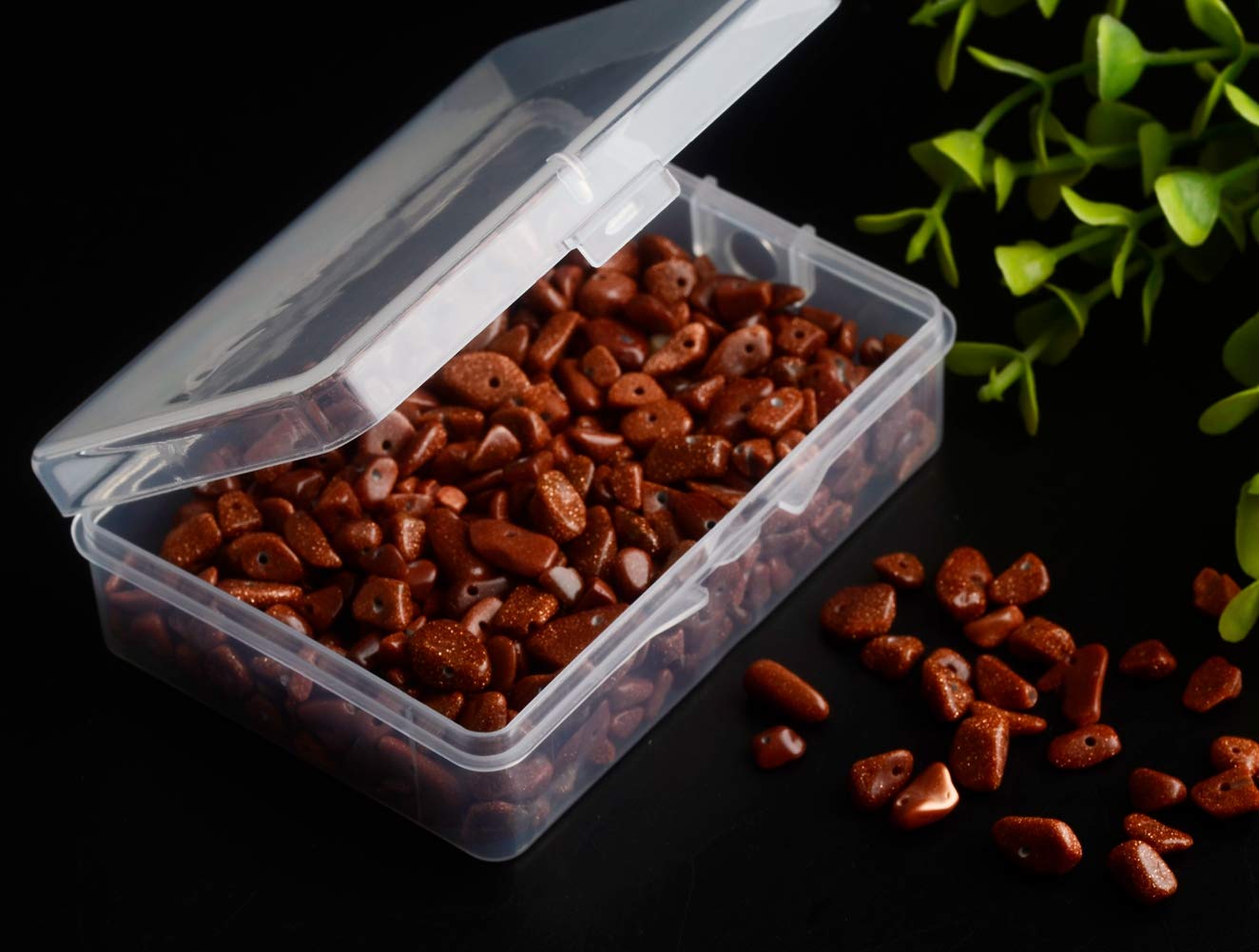 Natural Chip Stone Beads Gold Sandstone 5-8mm About 400 Pieces Irregular Gemstones Healing Crystal Loose Rocks Bead Hole Drilled DIY for Bracelet Jewelry Making Crafting (5-8mm, Gold Sandstone)
