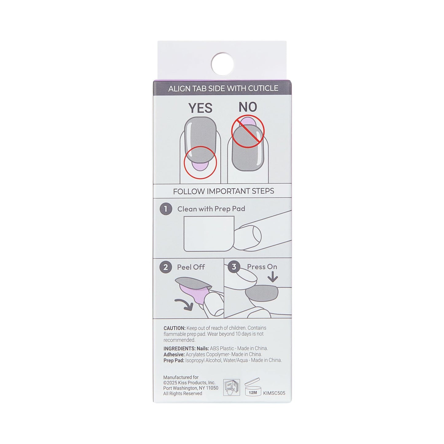 Kiss Impress No Glue Mani Press On Nails, Design, 'Close to you', Pink, Short Size, Oval Shape, Includes 30 Nails, Prep Pad, Instructions Sheet, 1 Manicure Stick, 1 Mini File