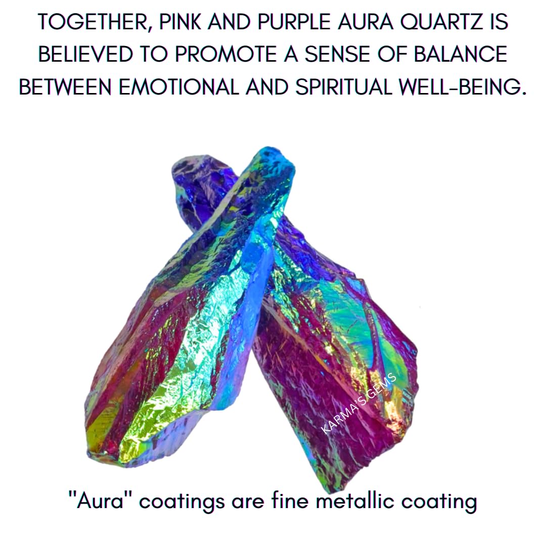 Crystals, Rocks, Jade, Crystals and Healing Stones, Witchcraft Supplies, Healing Crystals, Stones, Healing Stones, Rock Collection, Agate, Raw Stones (Ruby-Tanzine Aura Quartz, 2 Pcs)