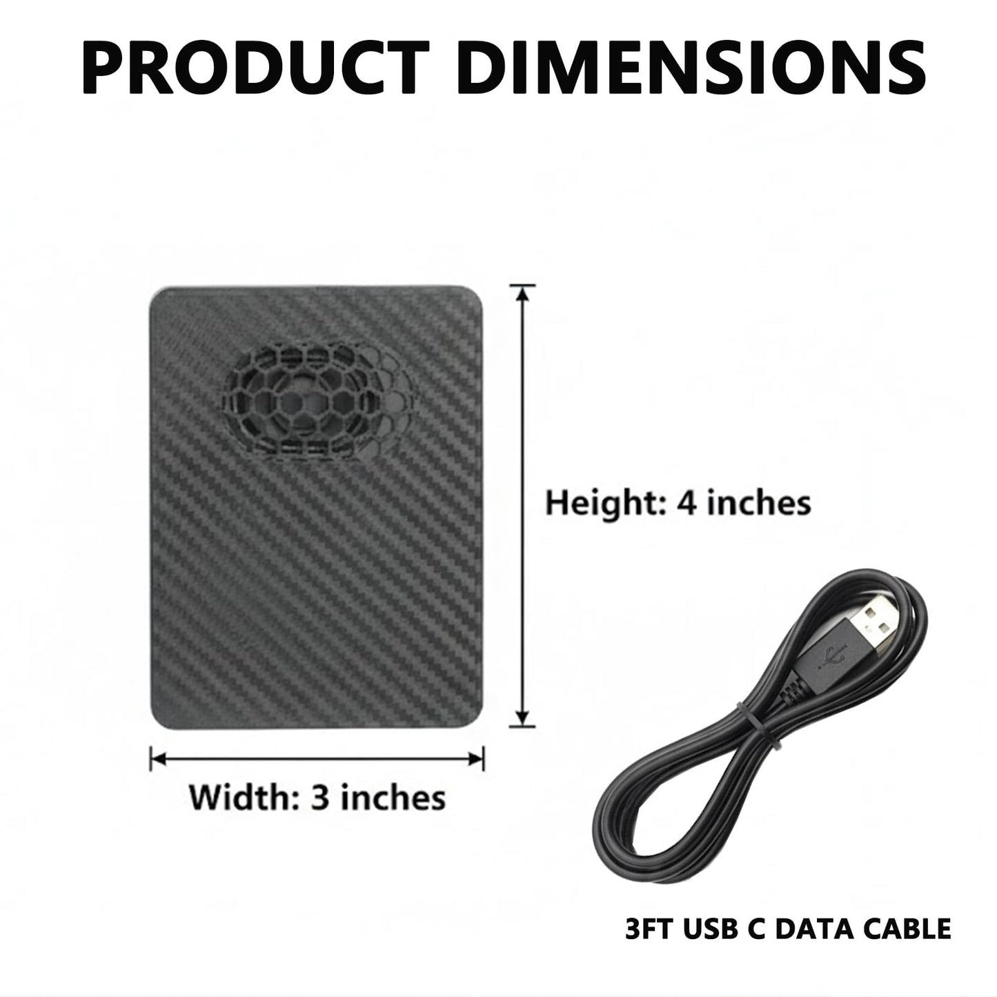 Airaevce JDM Melody Box, Car Startup Sound Box with Carbon Fiber Housin Custom Audio Upload, Automatic Playback Compact Design Personalized Gift for Car Enthusiasts